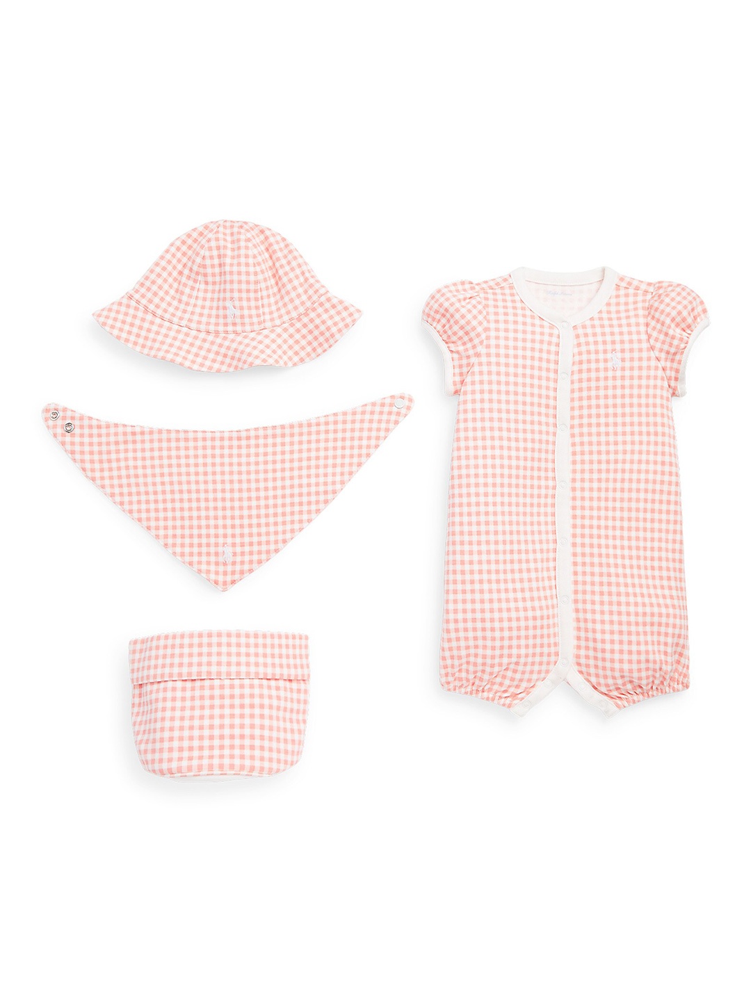 Polo Ralph Lauren Infants Boys Set Of 4 Checked Pure Cotton Interlock Apparel Gift Set, Pink
Polo Ralph Lauren Infants Boys Set Of 4 Checked Pure Cotton Interlock Apparel Gift Set, Pink