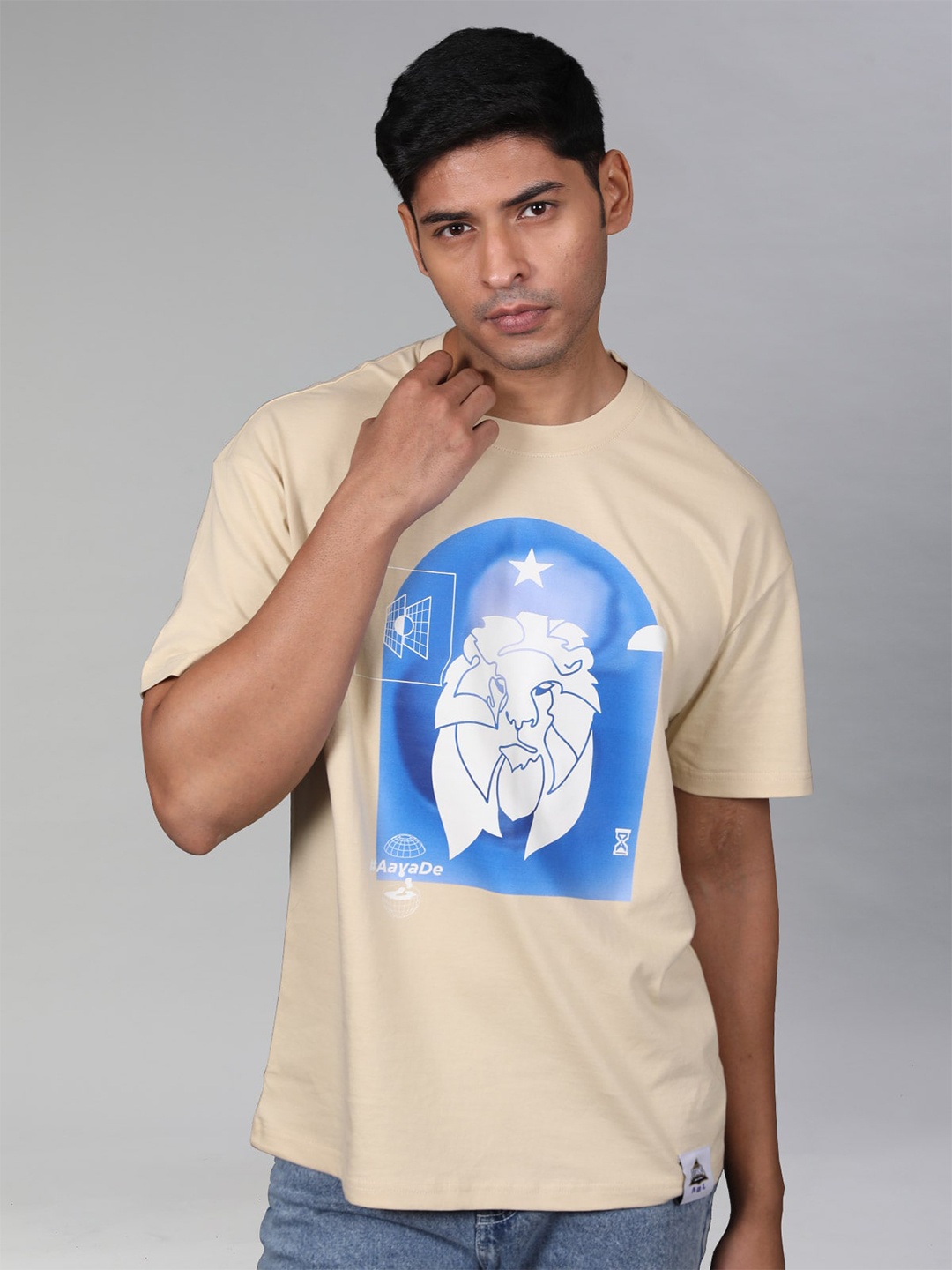 Shop The Arena GT X KGL: Aava De Cotton T-shirt, Beige