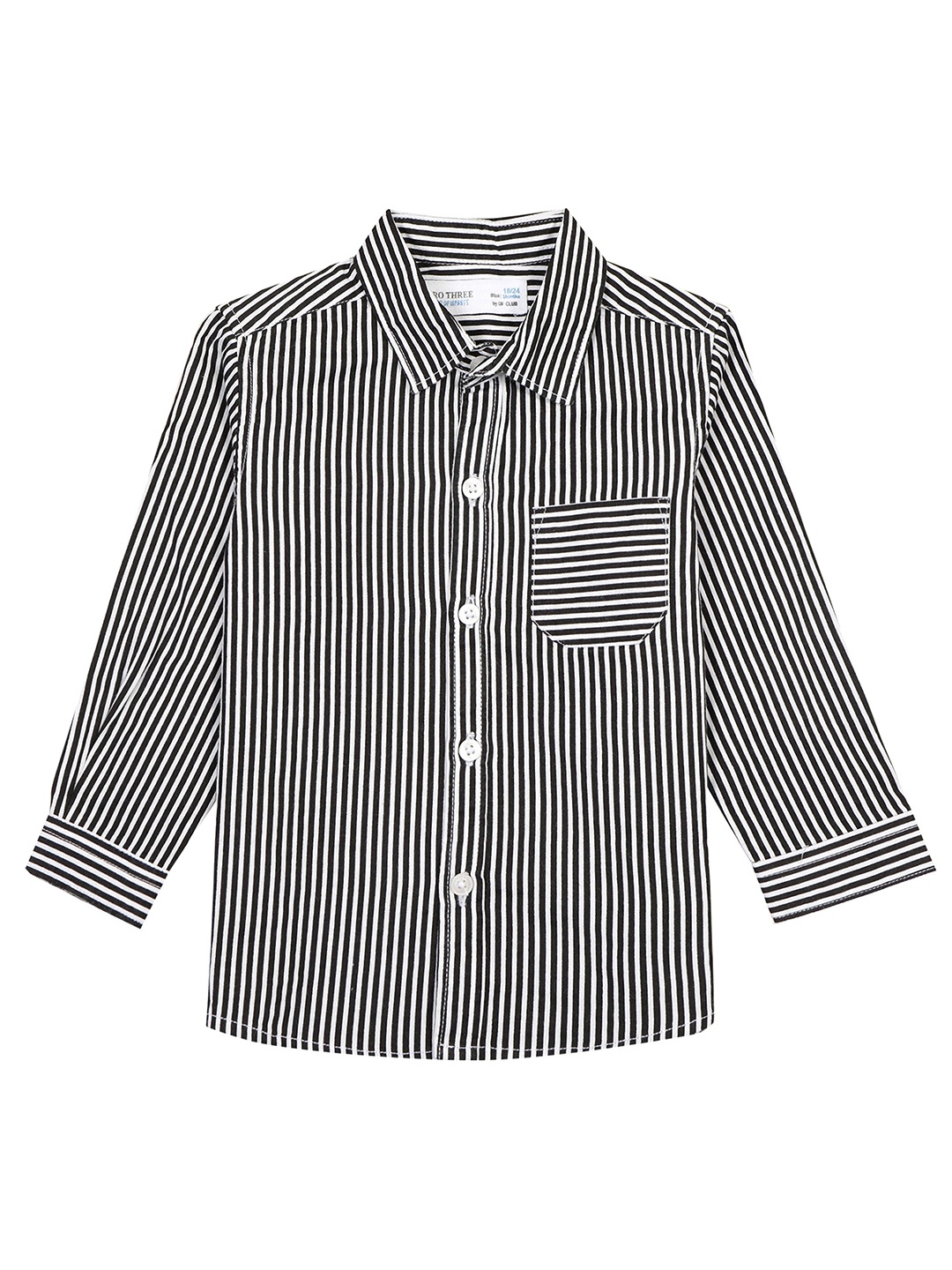 ZERO THREE Boys Vertical Striped Cutaway Collar Comfort Pure Cotton Formal Shirt, Black
ZERO THREE Boys Vertical Striped Cutaway Collar Comfort Pure Cotton Formal Shirt, Black