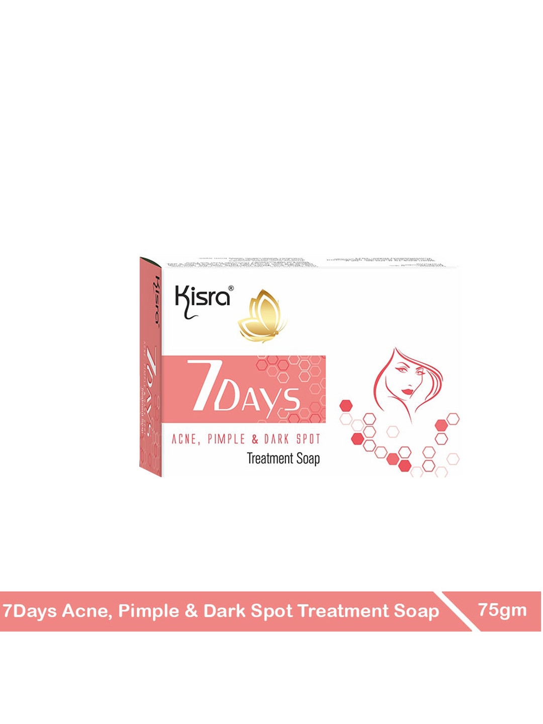 KISRA 7Days Pimple & Dark Spot Treatment Soap, White 
KISRA 7Days Pimple & Dark Spot Treatment Soap, White