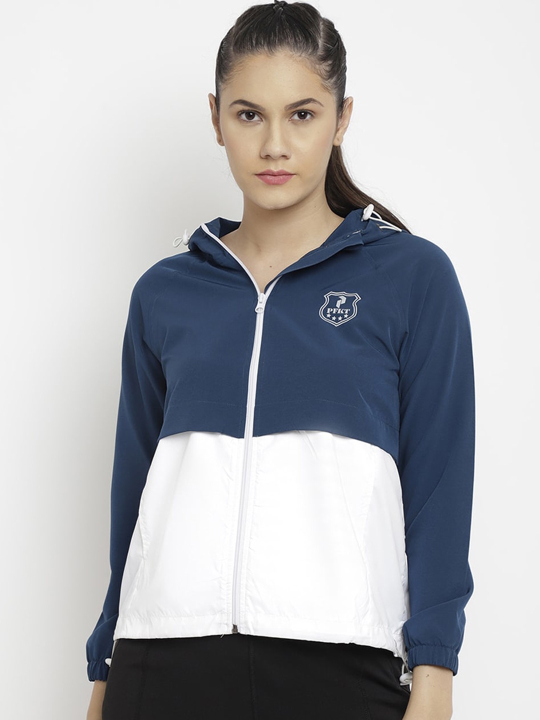 PERFKT-U Colourblocked Hooded Windcheater and Water Resistant Antimicrobial Sporty Jacket, Blue
PERFKT-U Colourblocked Hooded Windcheater and Water Resistant Antimicrobial Sporty Jacket, Blue