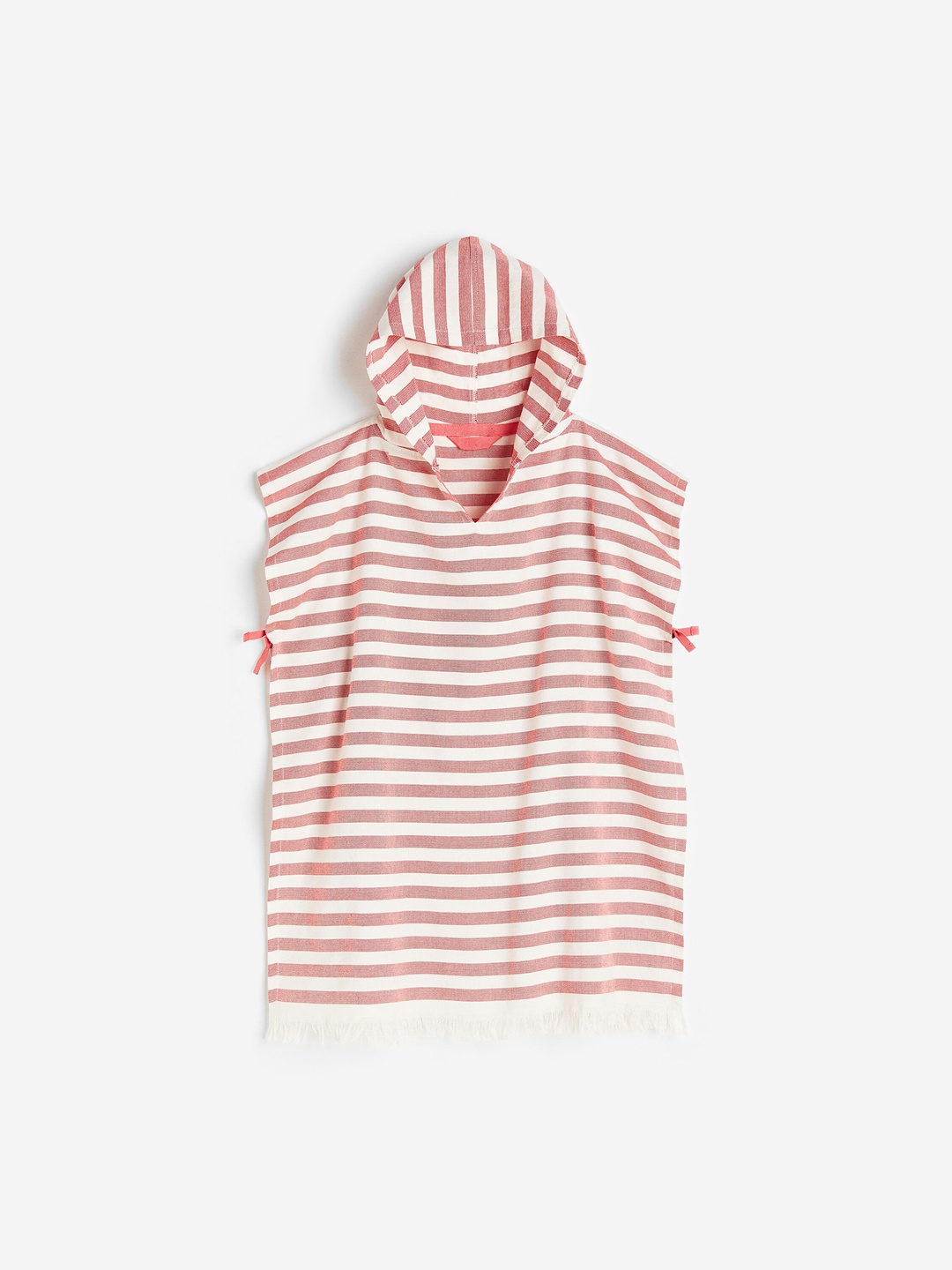H&M Kids Pure-Cotton Beach Poncho, Pink