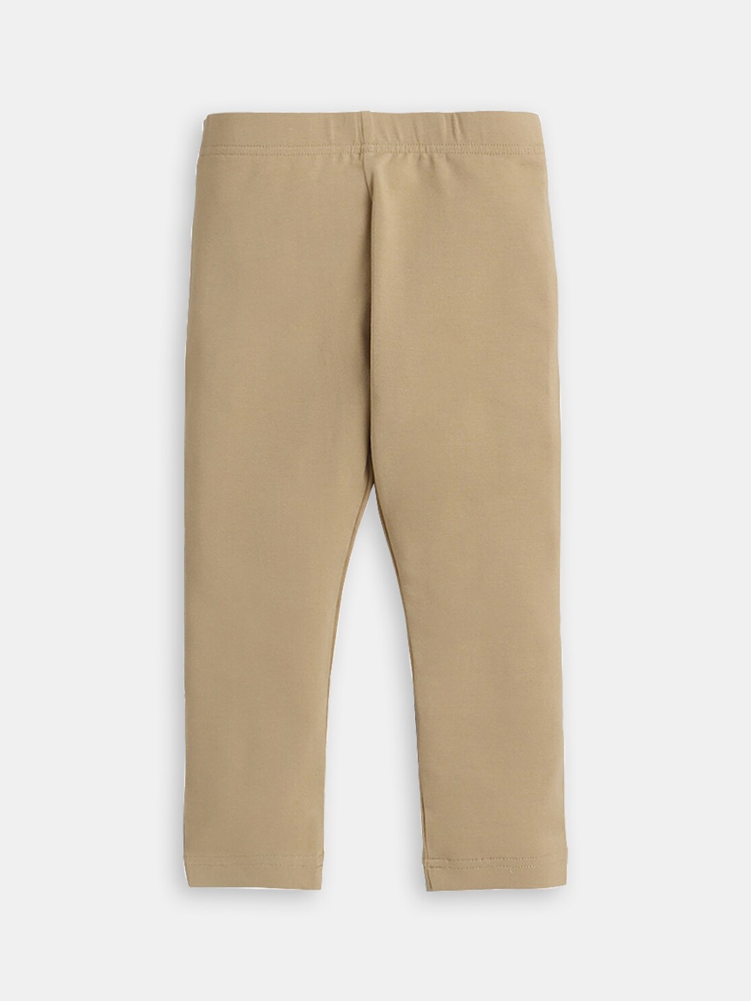 Hopscotch Girls Ankle-Length Leggings, Beige