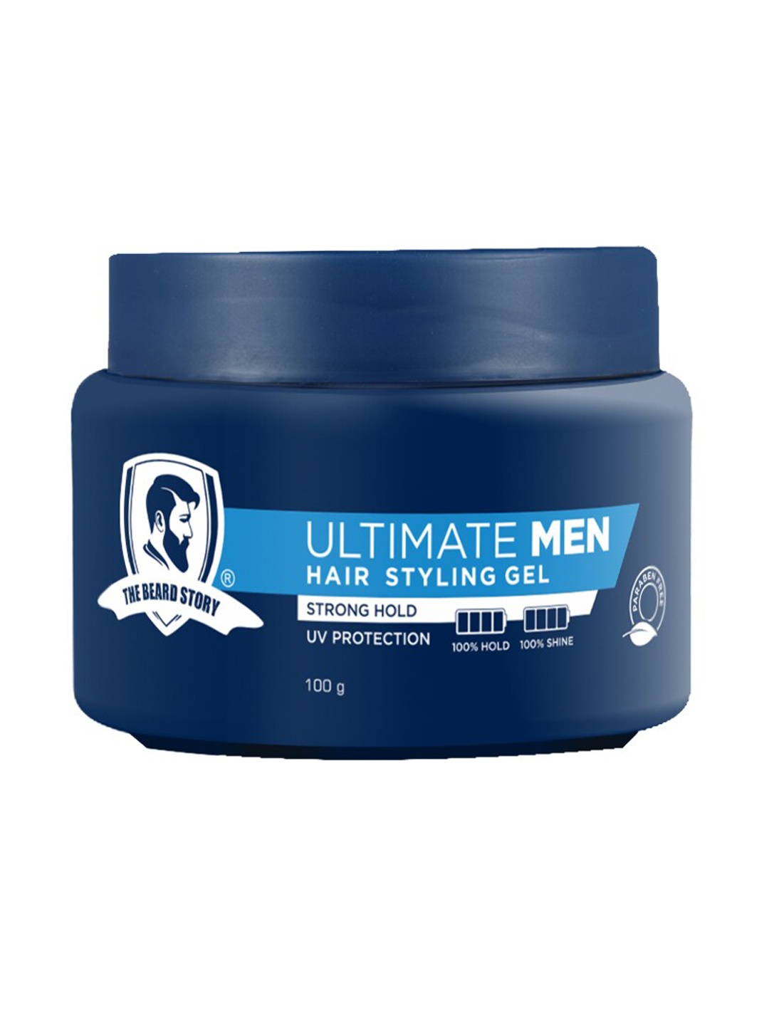 THE BEARD STORY Ultimate Hair Styling Gel for Strong Hold & UV Protection - 100 g, Blue
THE BEARD STORY Ultimate Hair Styling Gel for Strong Hold & UV Protection - 100 g, Blue