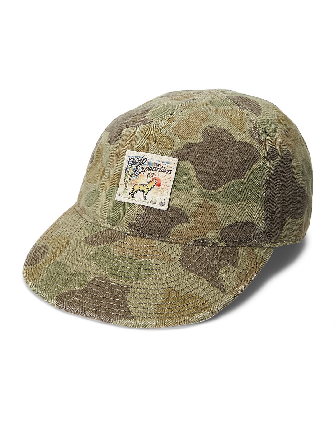 Polo Ralph Lauren Men Camouflage Patterned Herringbone Pure Cotton Baseball Cap, Olive
Polo Ralph Lauren Men Camouflage Patterned Herringbone Pure Cotton Baseball Cap, Olive