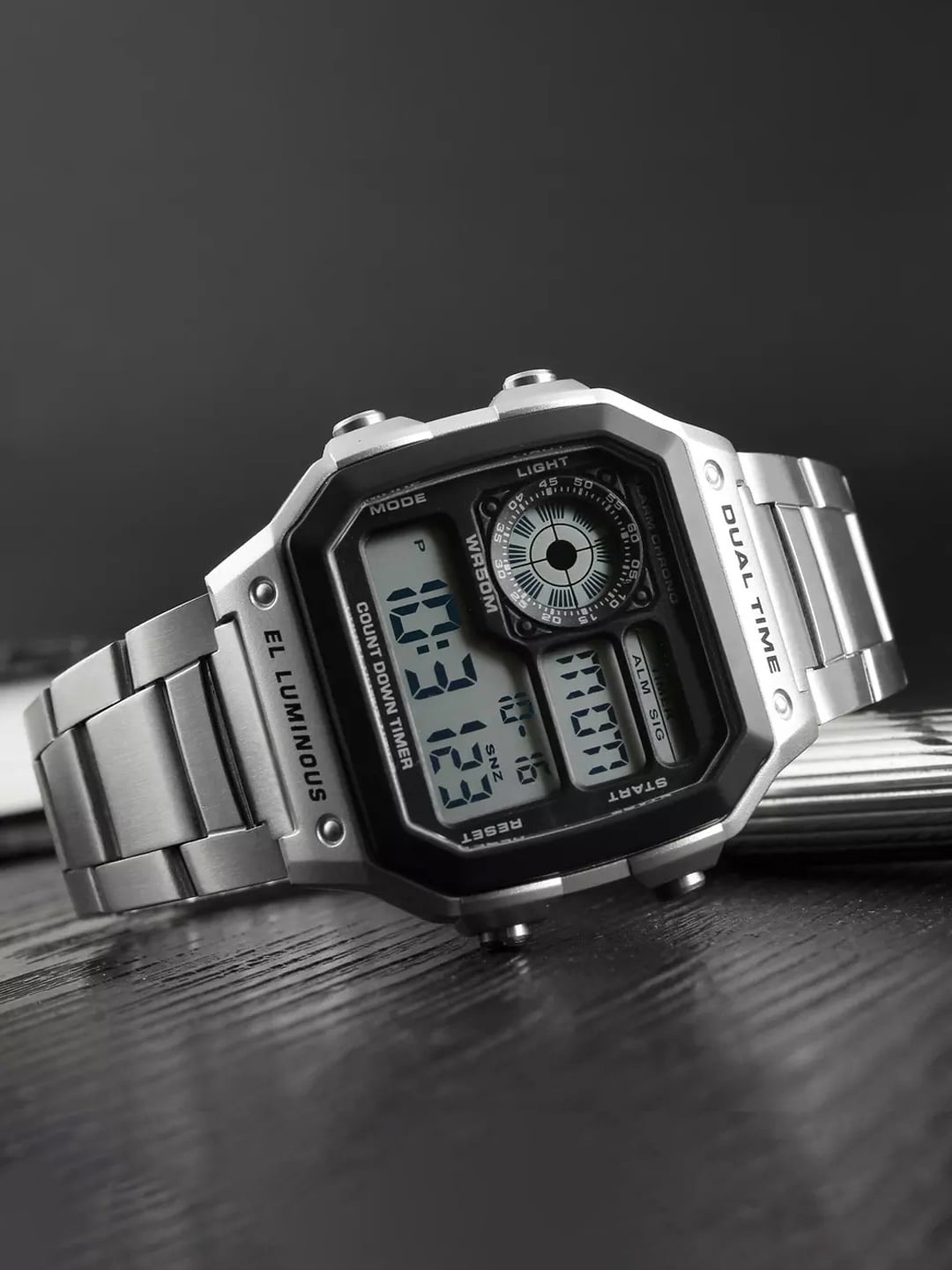 Shocknshop Stainless Steel Bracelet Style Straps Analogue Chronograph Watch WCH53Silver, Silver
Shocknshop Stainless Steel Bracelet Style Straps Analogue Chronograph Watch WCH53Silver, Silver