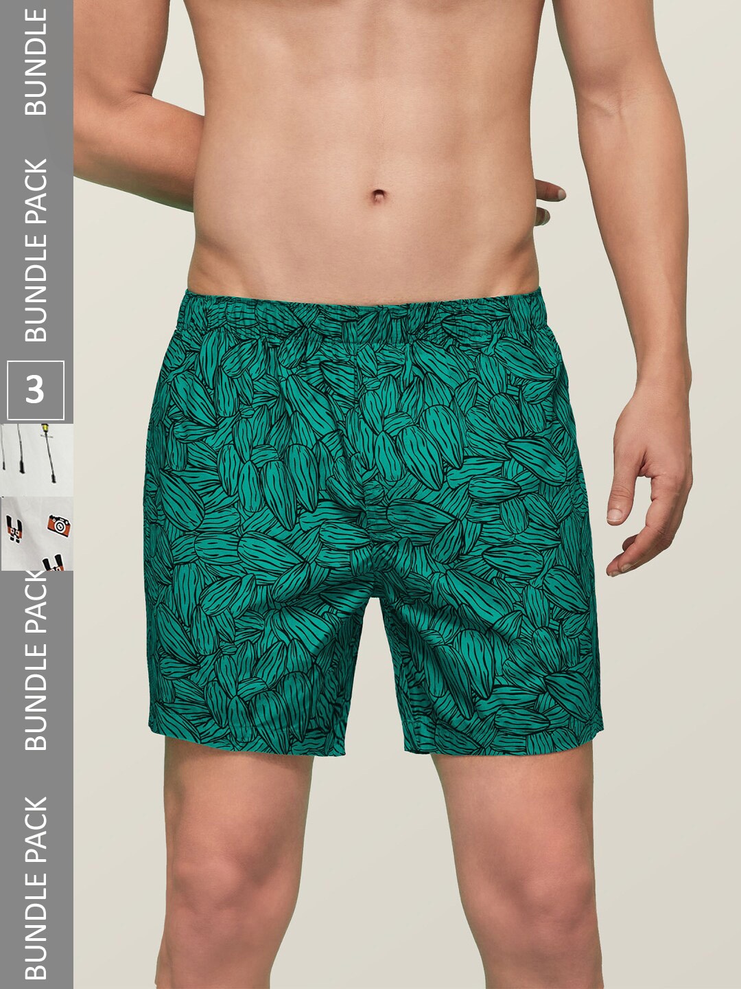 XYXX Men Pack of 3 Remix IntelliEaze Anti-Microbial Printed Cotton Boxers XYBOX3PCKN72_, Green
XYXX Men Pack of 3 Remix IntelliEaze Anti-Microbial Printed Cotton Boxers XYBOX3PCKN72_, Green