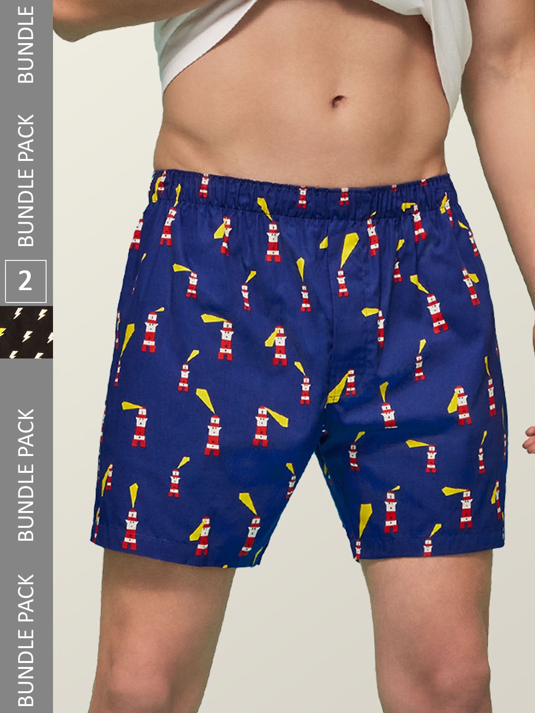 XYXX Men Pack of 2 Remix IntelliEaze Anti-Microbial Printed Cotton Boxers XYBOX2PCKN147, Blue
XYXX Men Pack of 2 Remix IntelliEaze Anti-Microbial Printed Cotton Boxers XYBOX2PCKN147, Blue