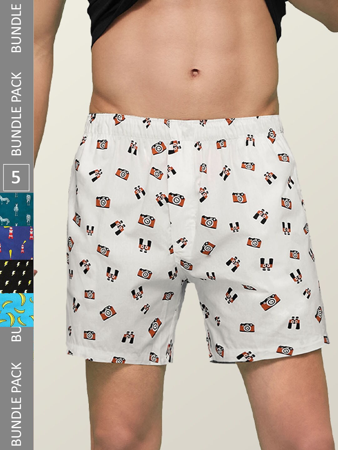 XYXX Pack Of 5 Printed Anti-Microbial Remix IntelliEaze Super Combed Cotton Boxers, Navy blue
XYXX Pack Of 5 Printed Anti-Microbial Remix IntelliEaze Super Combed Cotton Boxers, Navy blue
