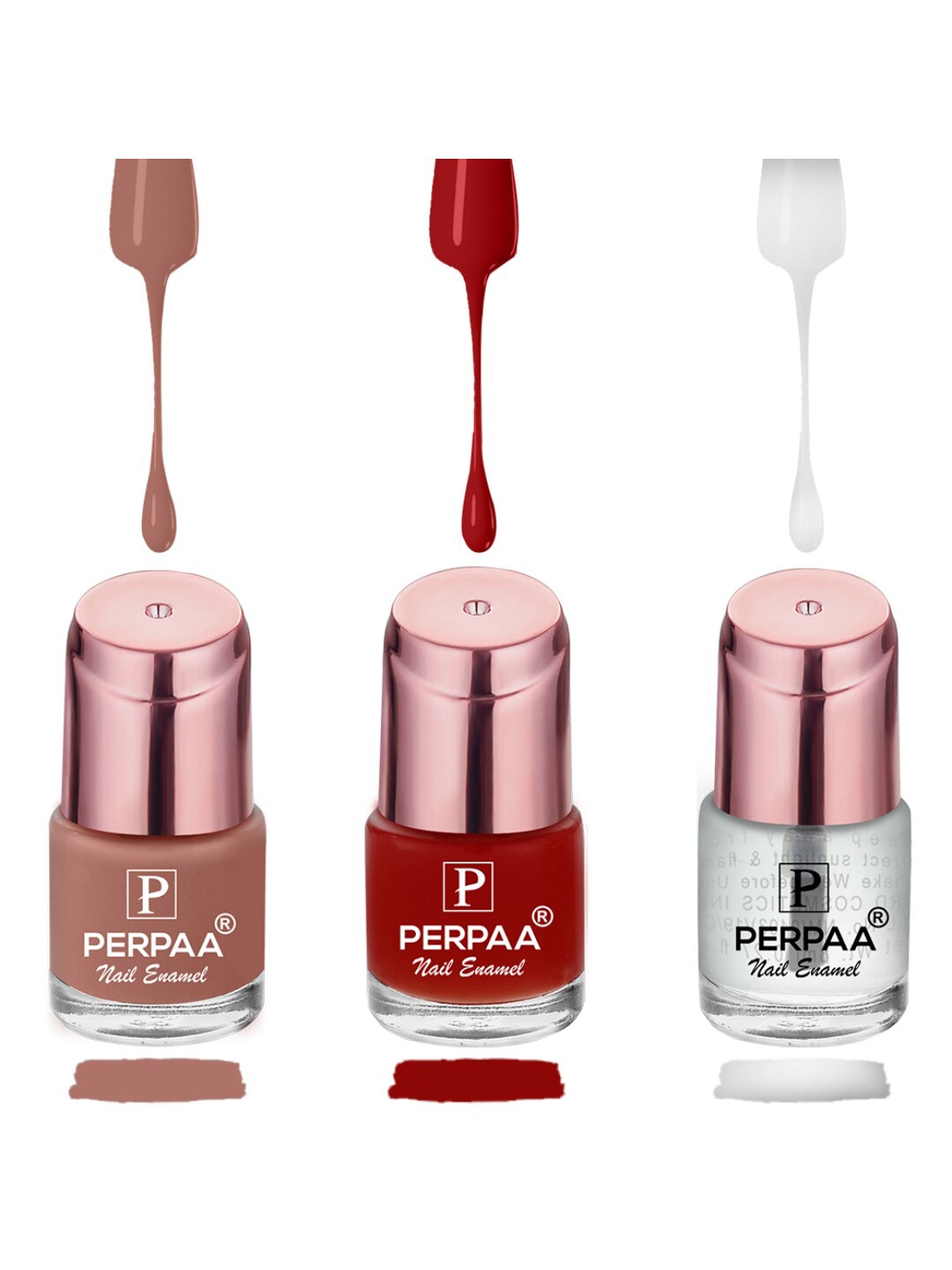 PERPAA Set of 3 Quick-Drying Long-Lasting Gel Based Nail Polishes - 6 ml Each, Brown
PERPAA Set of 3 Quick-Drying Long-Lasting Gel Based Nail Polishes - 6 ml Each, Brown