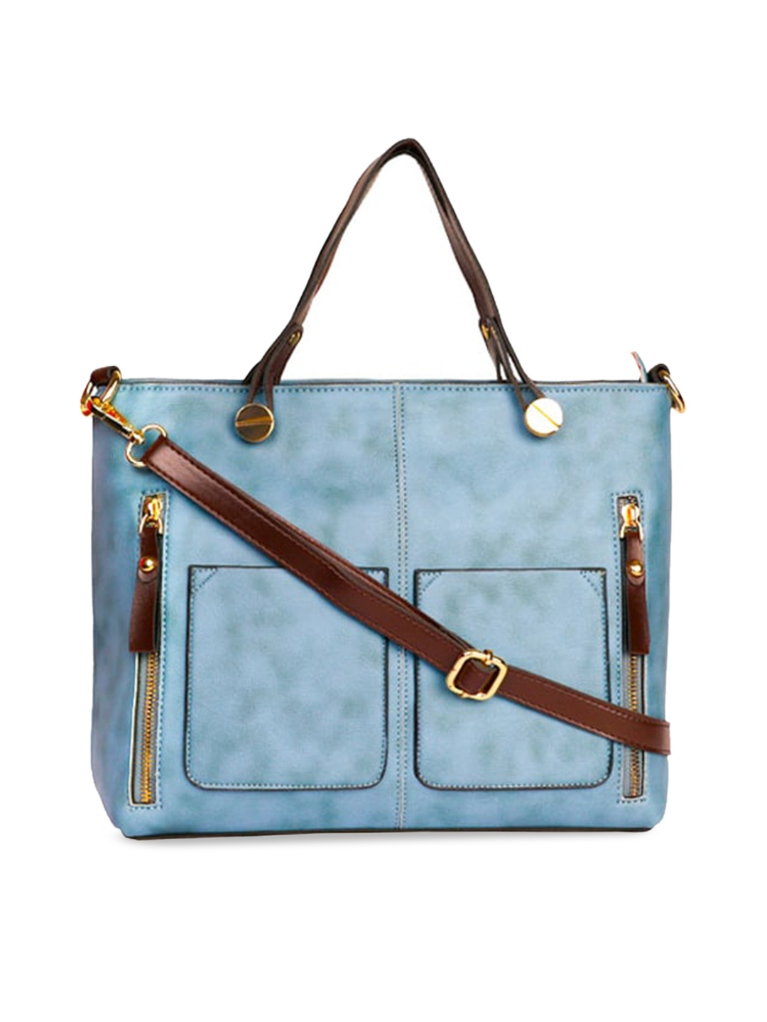 LEGAL BRIBE Structured Handheld Bag, Blue