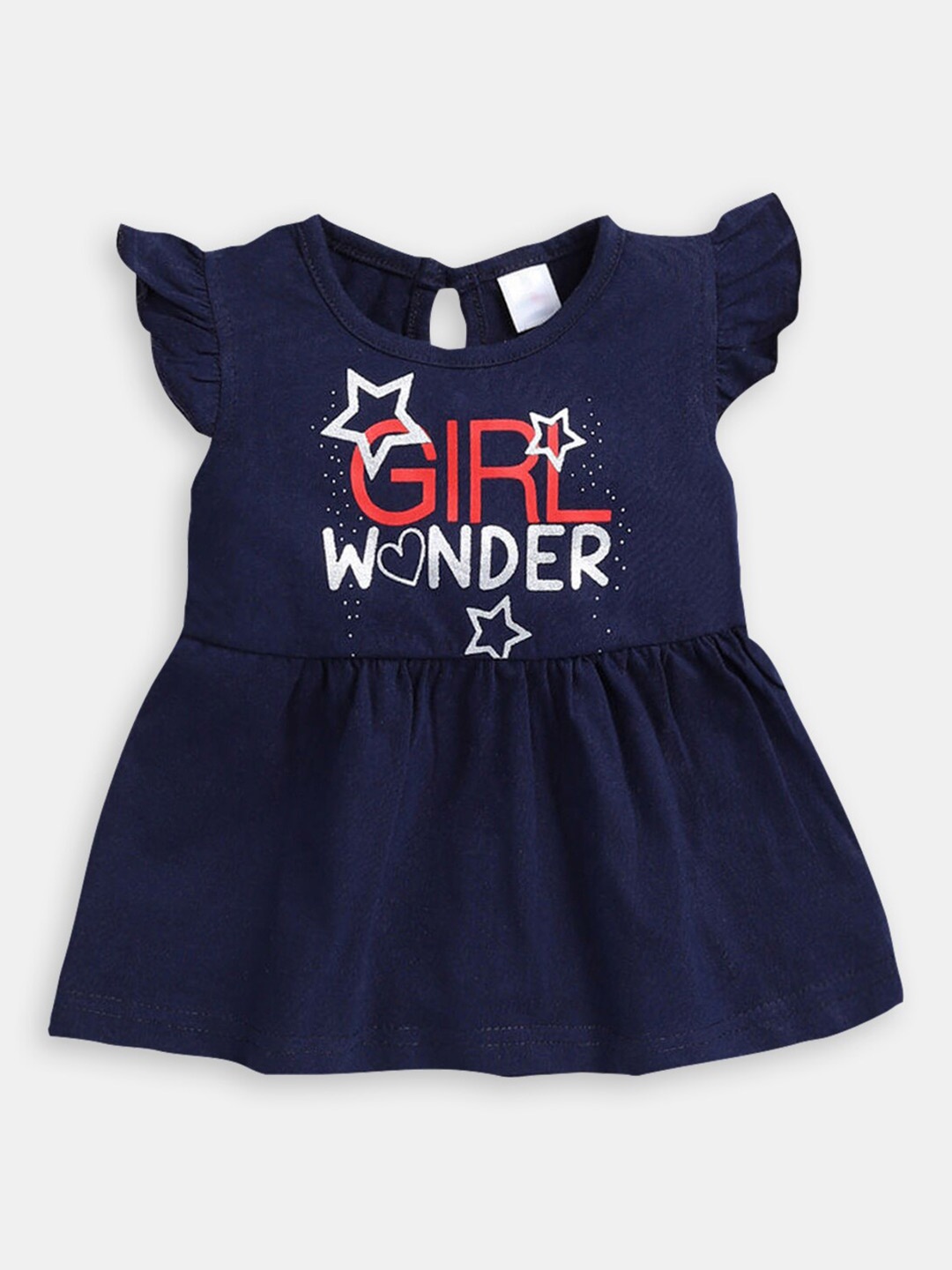 Hopscotch Infant Girls Typography Printed Flutter Sleeve Cotton Fit & Flare Dress, Navy blue
Hopscotch Infant Girls Typography Printed Flutter Sleeve Cotton Fit & Flare Dress, Navy blue