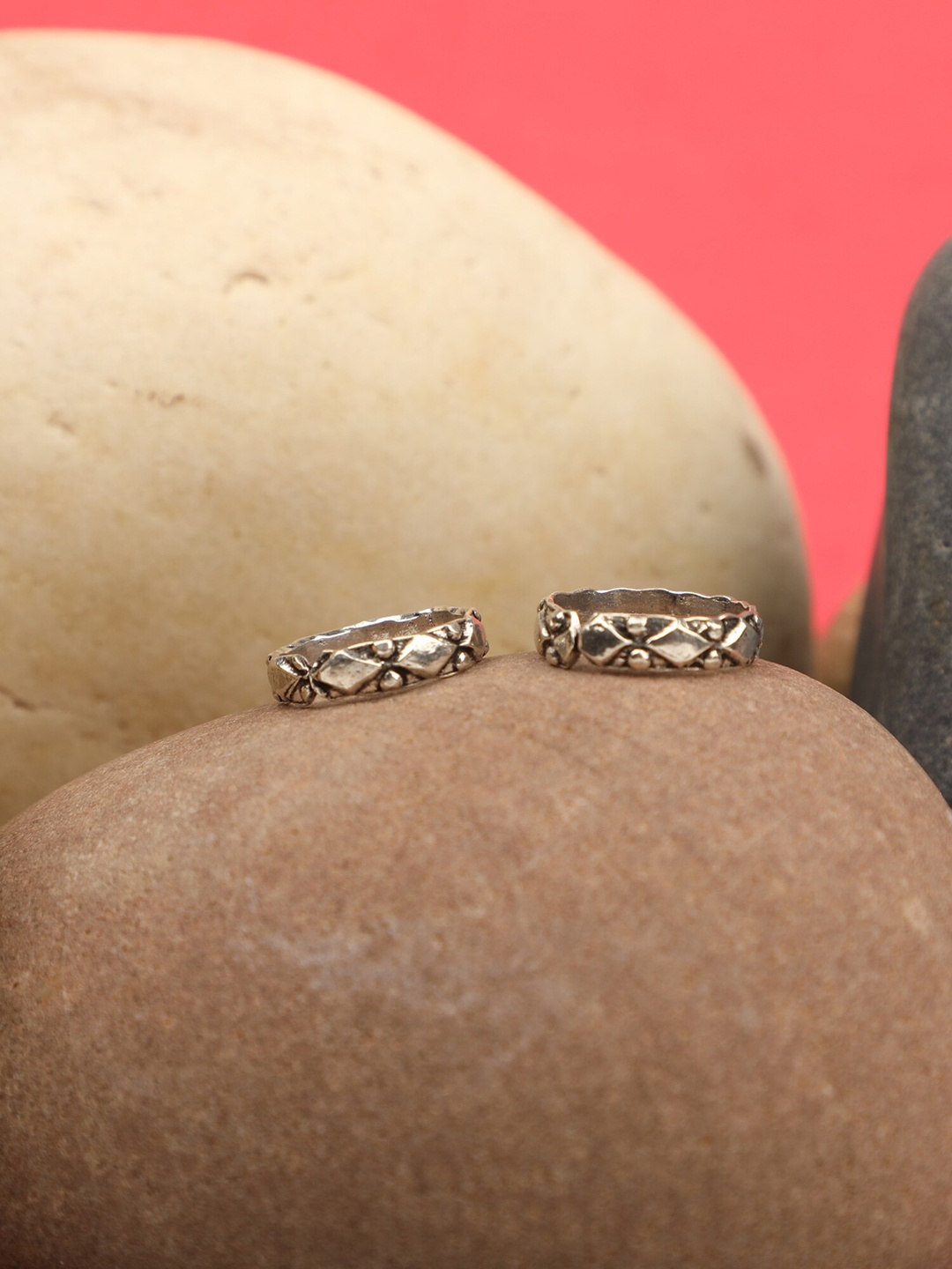 Arte Jewels Set of 2 Silver Toe Ring