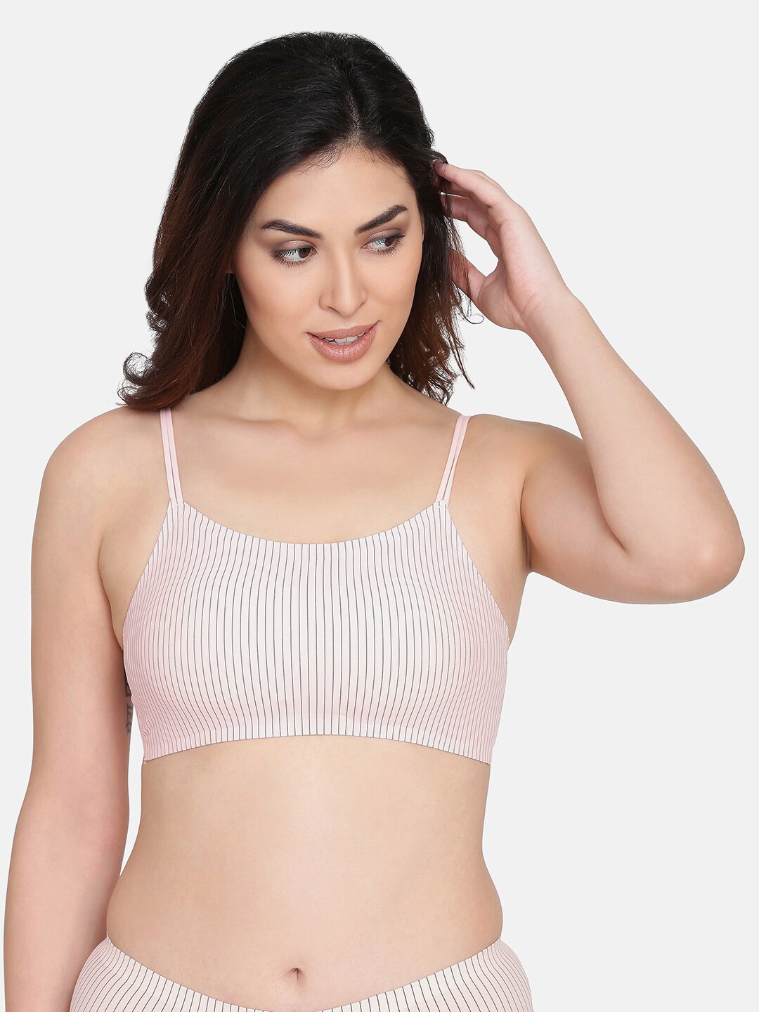 Da Intimo Striped Full Coverage Lightly Padded All Day Comfort Seamless T-Shirt Bra, Peach
Da Intimo Striped Full Coverage Lightly Padded All Day Comfort Seamless T-Shirt Bra, Peach