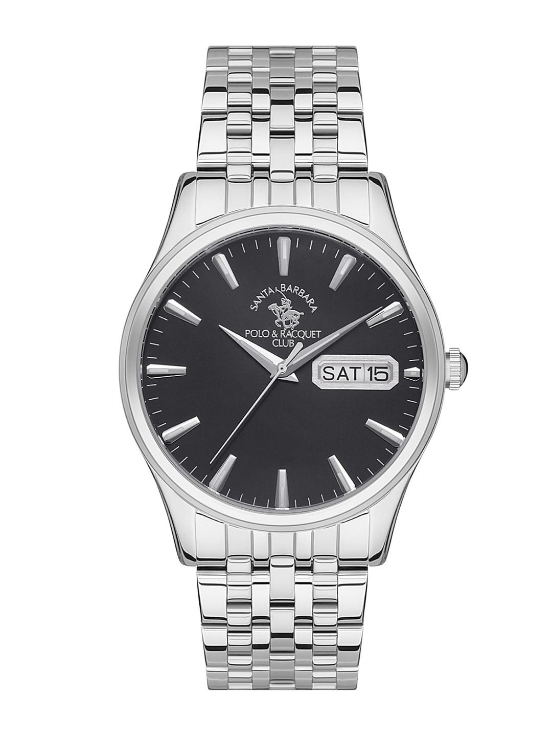 SANTA BARBARA POLO & RACQUET CLUB Men Stainless Steel Bracelet Style Watch SB.1.10421-1, Black
SANTA BARBARA POLO & RACQUET CLUB Men Stainless Steel Bracelet Style Watch SB.1.10421-1, Black