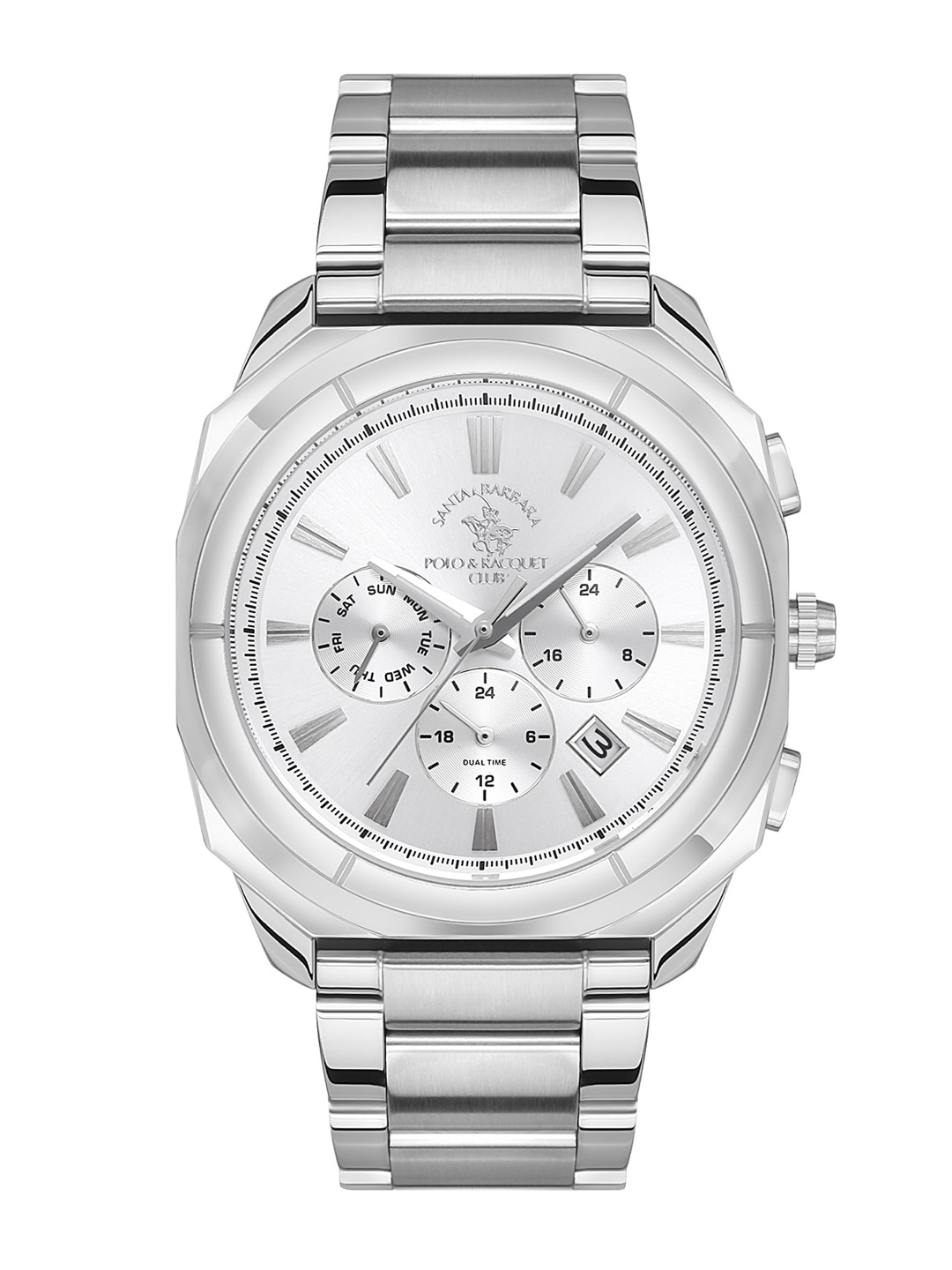 SANTA BARBARA POLO & RACQUET CLUB Men Chronograph Analogue Watch- SB.1.10386-2, Silver
SANTA BARBARA POLO & RACQUET CLUB Men Chronograph Analogue Watch- SB.1.10386-2, Silver