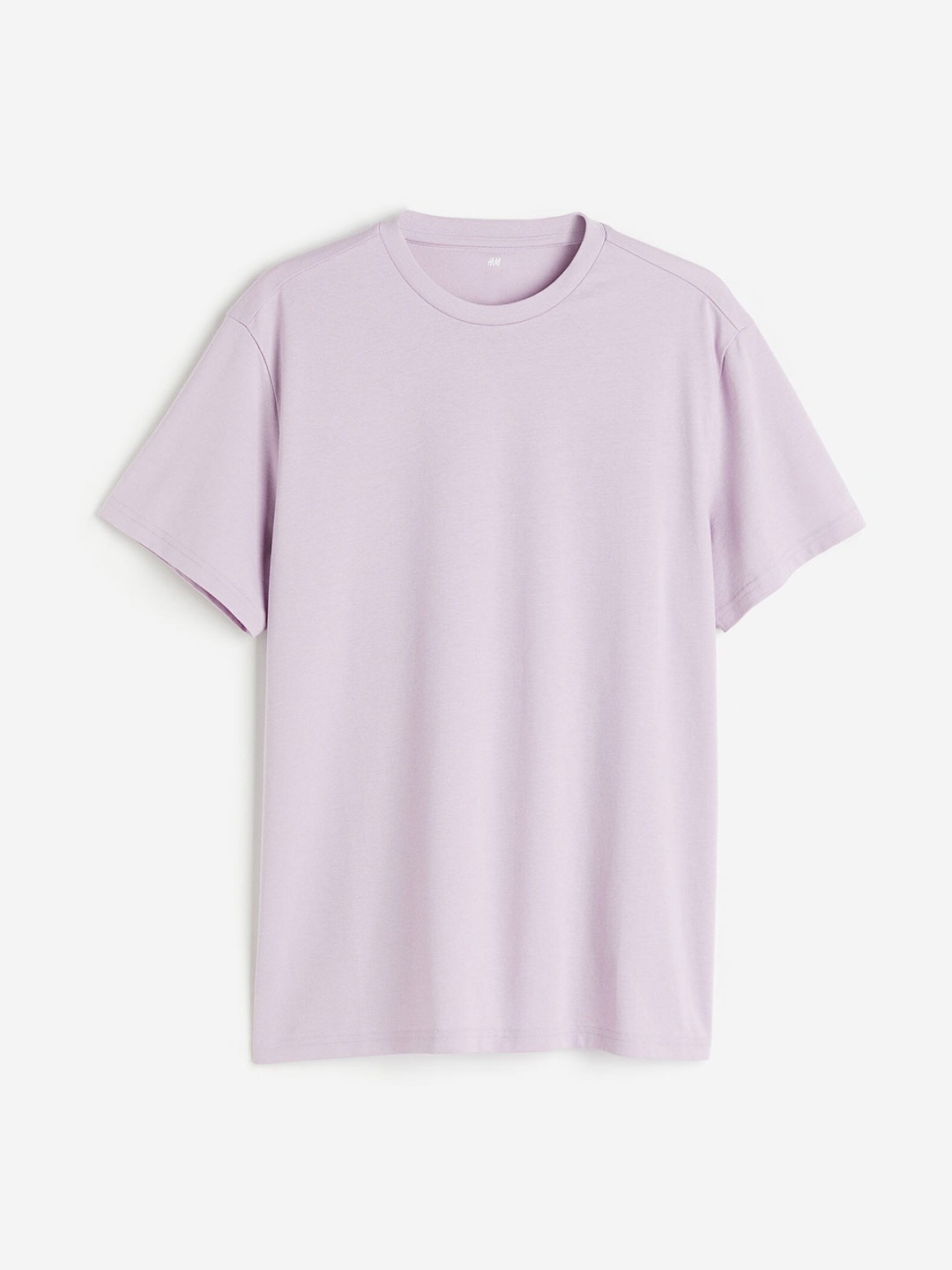 H&M Men Regular Fit Round-Neck T-shirt, Purple