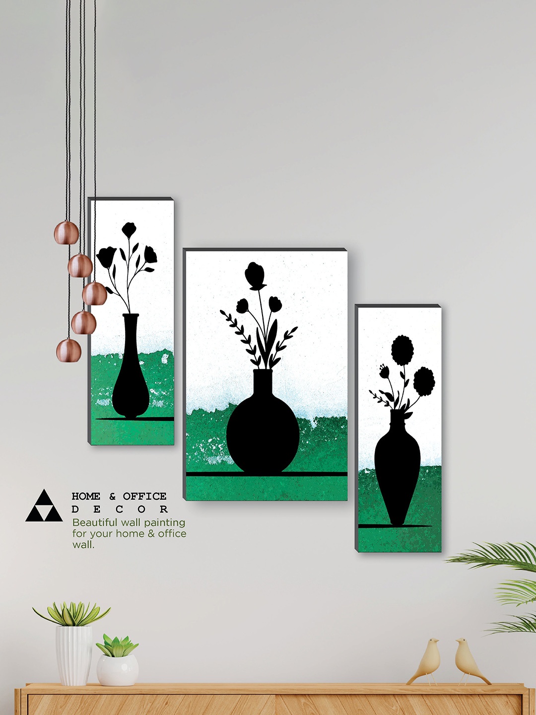 SAF White & Green 3Pcs Preety Flower Pot UV Textured Self Adhesive Frame Painting Wall Art
SAF White & Green 3Pcs Preety Flower Pot UV Textured Self Adhesive Frame Painting Wall Art