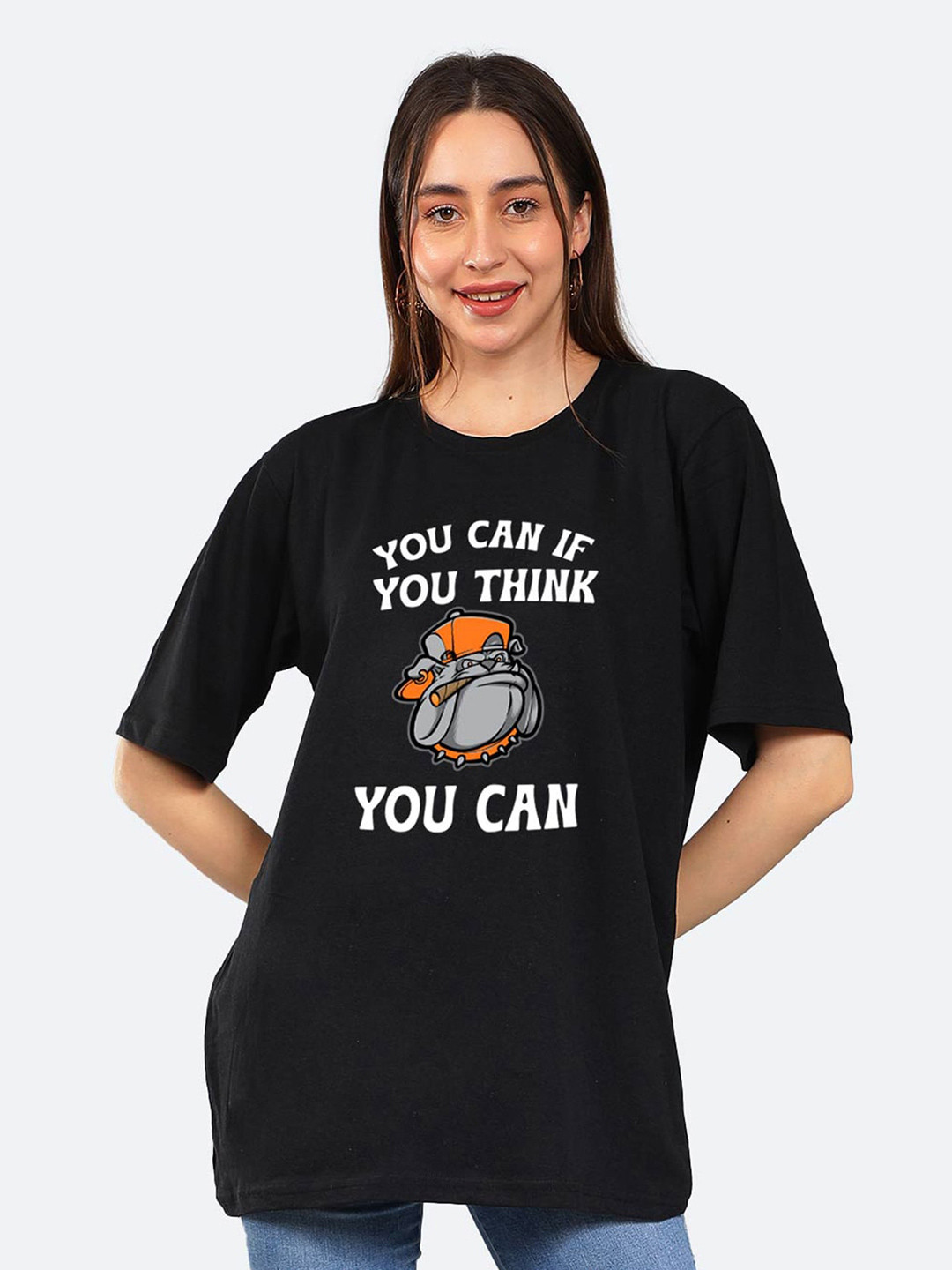 Mad Over Print Typography Printed Drop-Shoulder Sleeves Loose Cotton T-shirt, Black
Mad Over Print Typography Printed Drop-Shoulder Sleeves Loose Cotton T-shirt, Black