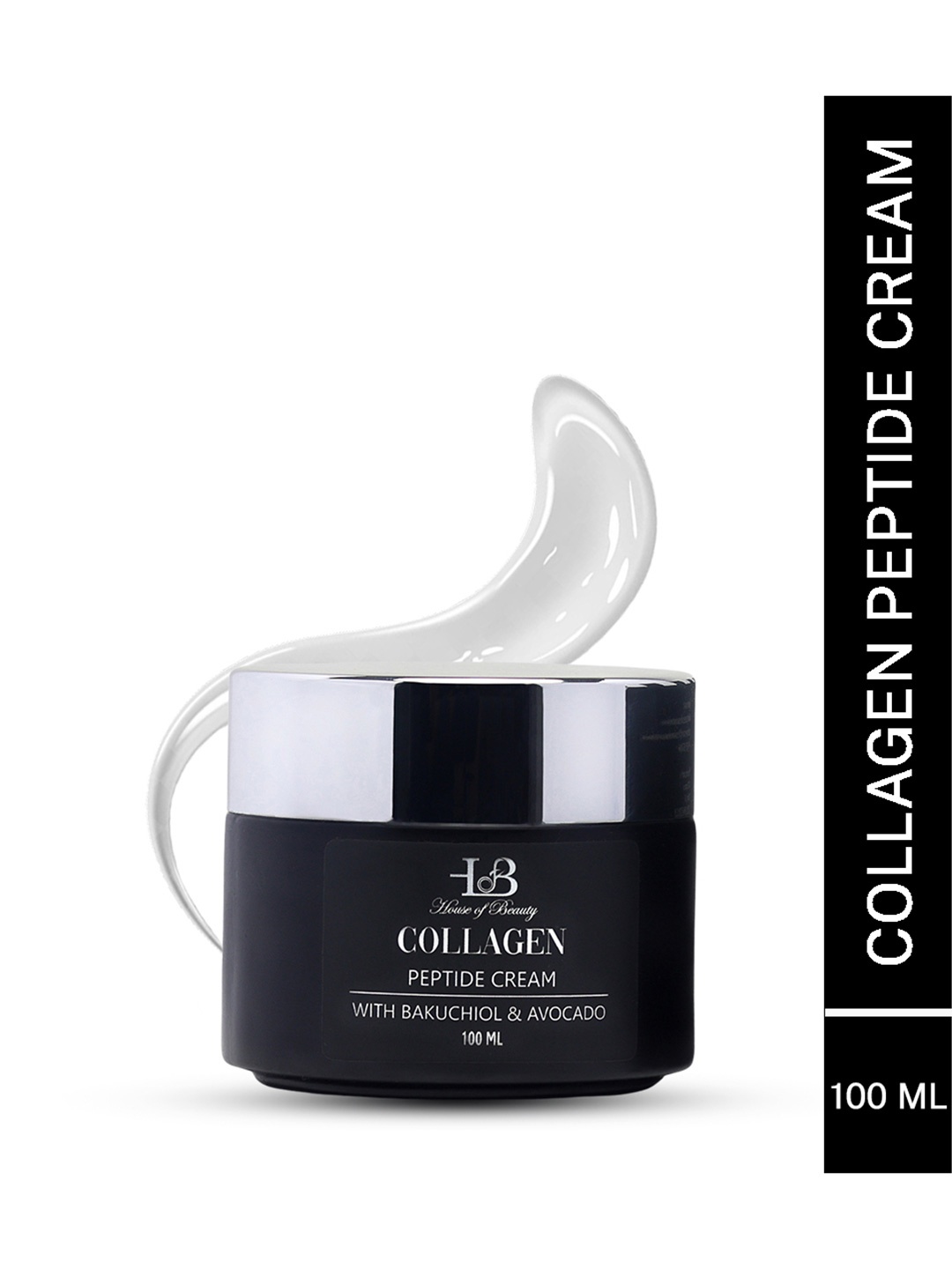 House of Beauty Collagen Peptide Cream with Bakuchiol & Avocado - 100 ml, Black
House of Beauty Collagen Peptide Cream with Bakuchiol & Avocado - 100 ml, Black