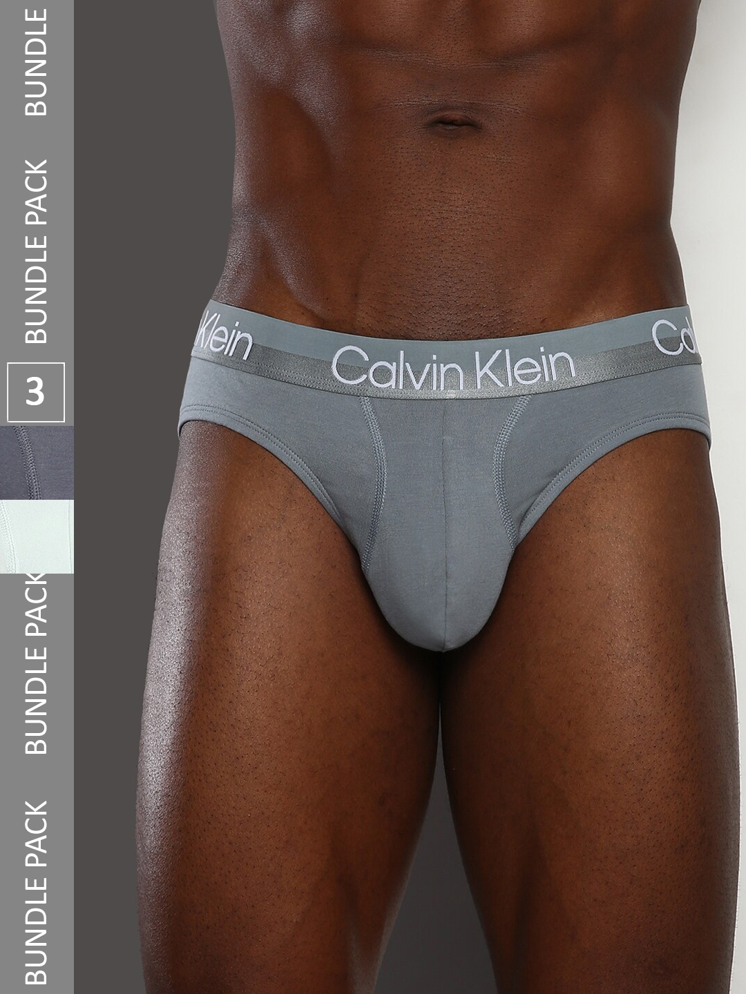 Calvin Klein Underwear Men Pack Of 3 Brand Logo Printed Basic Briefs NB2969CBB, Grey melange
Calvin Klein Underwear Men Pack Of 3 Brand Logo Printed Basic Briefs NB2969CBB, Grey melange