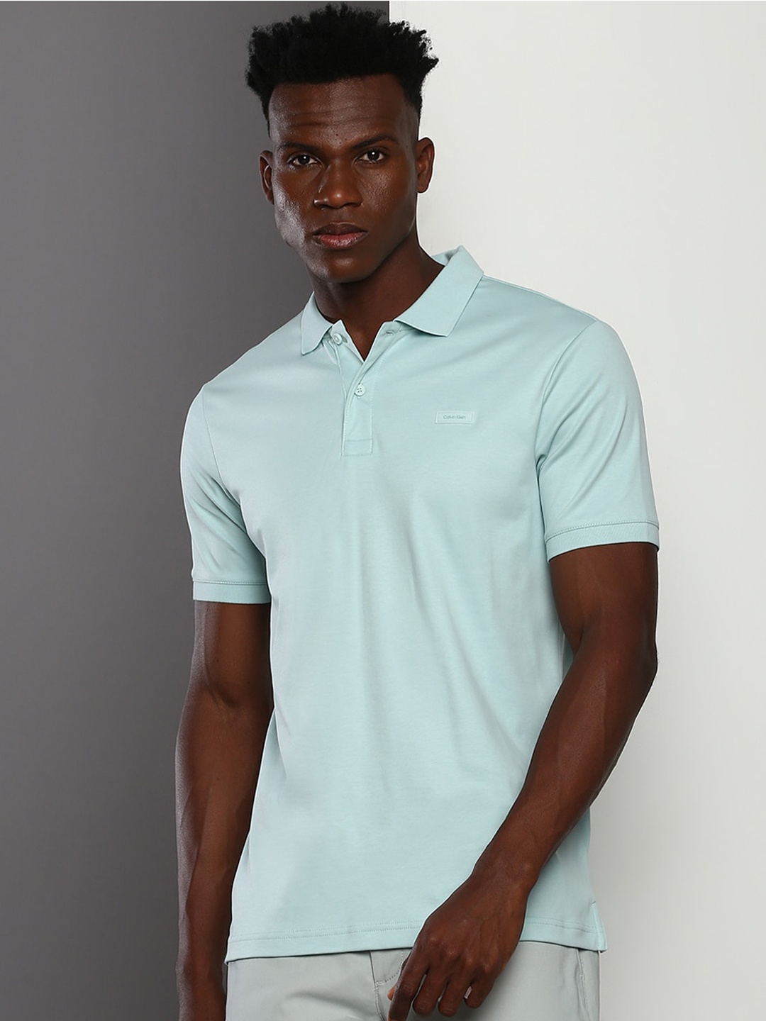 Calvin Klein Jeans Polo Collar Short Sleeves Pure Cotton Slim Fit T-shirt, Sea green
Calvin Klein Jeans Polo Collar Short Sleeves Pure Cotton Slim Fit T-shirt, Sea green