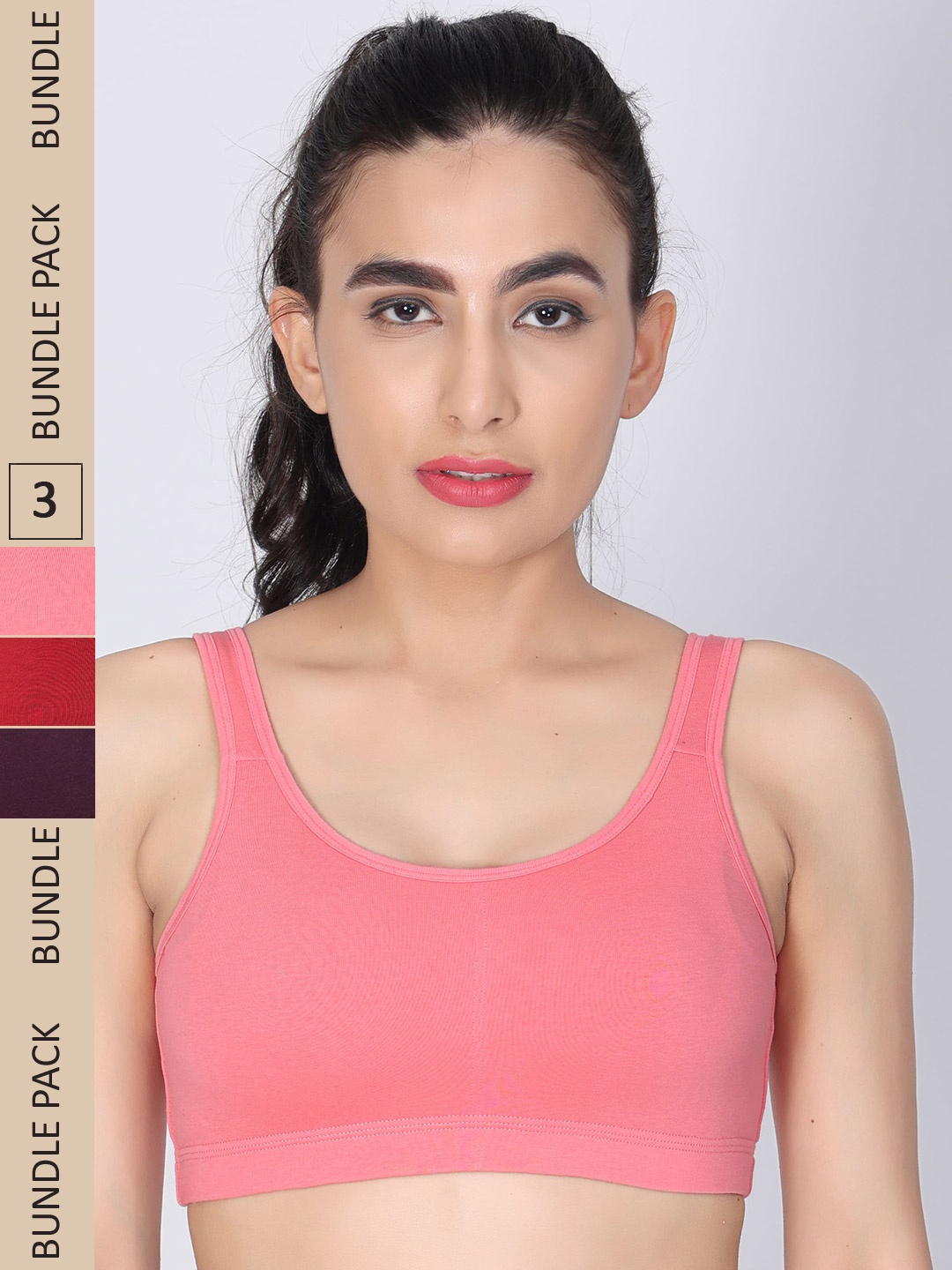 Innocence Pack Of 3 Non-Wired Full Coverage Lightly Padded Super Support Everyday Bra, Pink
Innocence Pack Of 3 Non-Wired Full Coverage Lightly Padded Super Support Everyday Bra, Pink