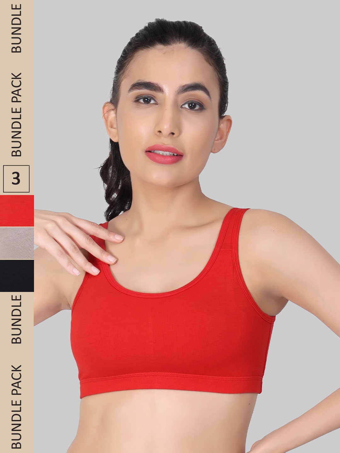 Innocence Pack Of 3 Non-Wired Full Coverage Lightly Padded Super Support Everyday Bra, Grey
Innocence Pack Of 3 Non-Wired Full Coverage Lightly Padded Super Support Everyday Bra, Grey