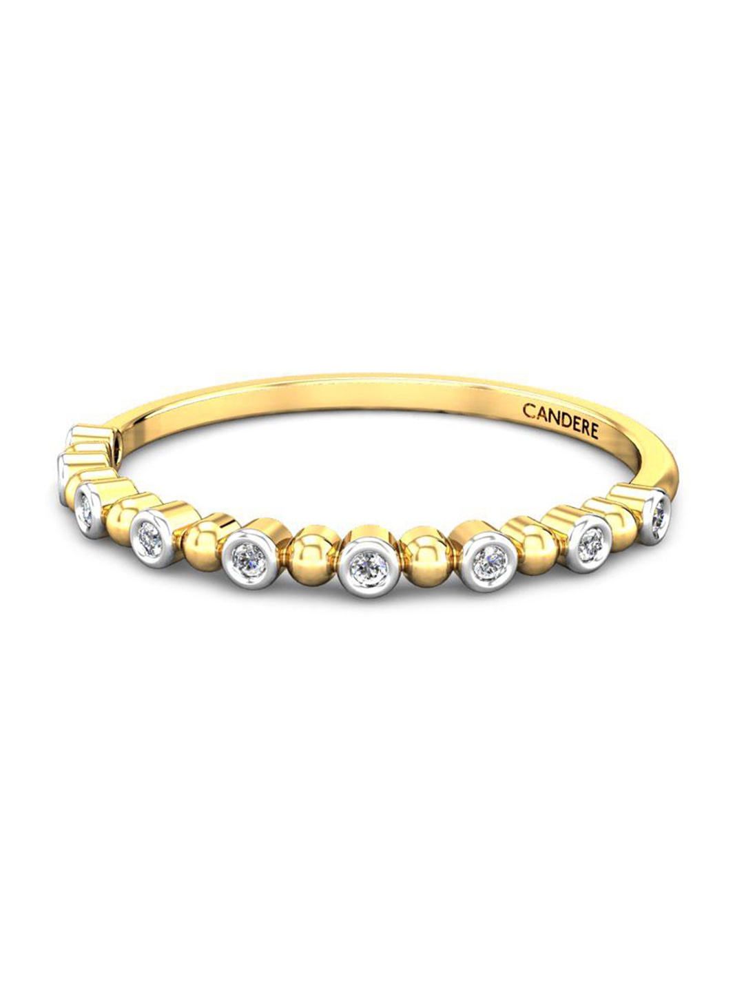 CANDERE A KALYAN JEWELLERS COMPANY Cubic Zirconia Studded 22KT Gold Finger Ring-1.86gm
CANDERE A KALYAN JEWELLERS COMPANY Cubic Zirconia Studded 22KT Gold Finger Ring-1.86gm