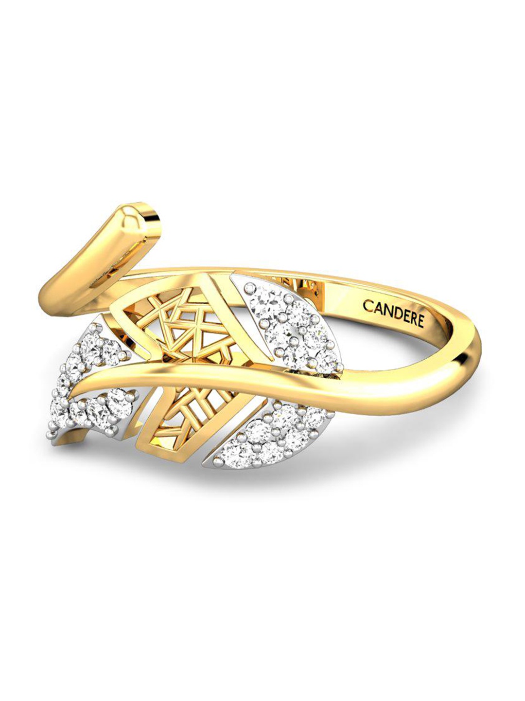 CANDERE A KALYAN JEWELLERS COMPANY Cubic Zirconia Studded 22KT Gold Finger Ring-2.36gm
CANDERE A KALYAN JEWELLERS COMPANY Cubic Zirconia Studded 22KT Gold Finger Ring-2.36gm