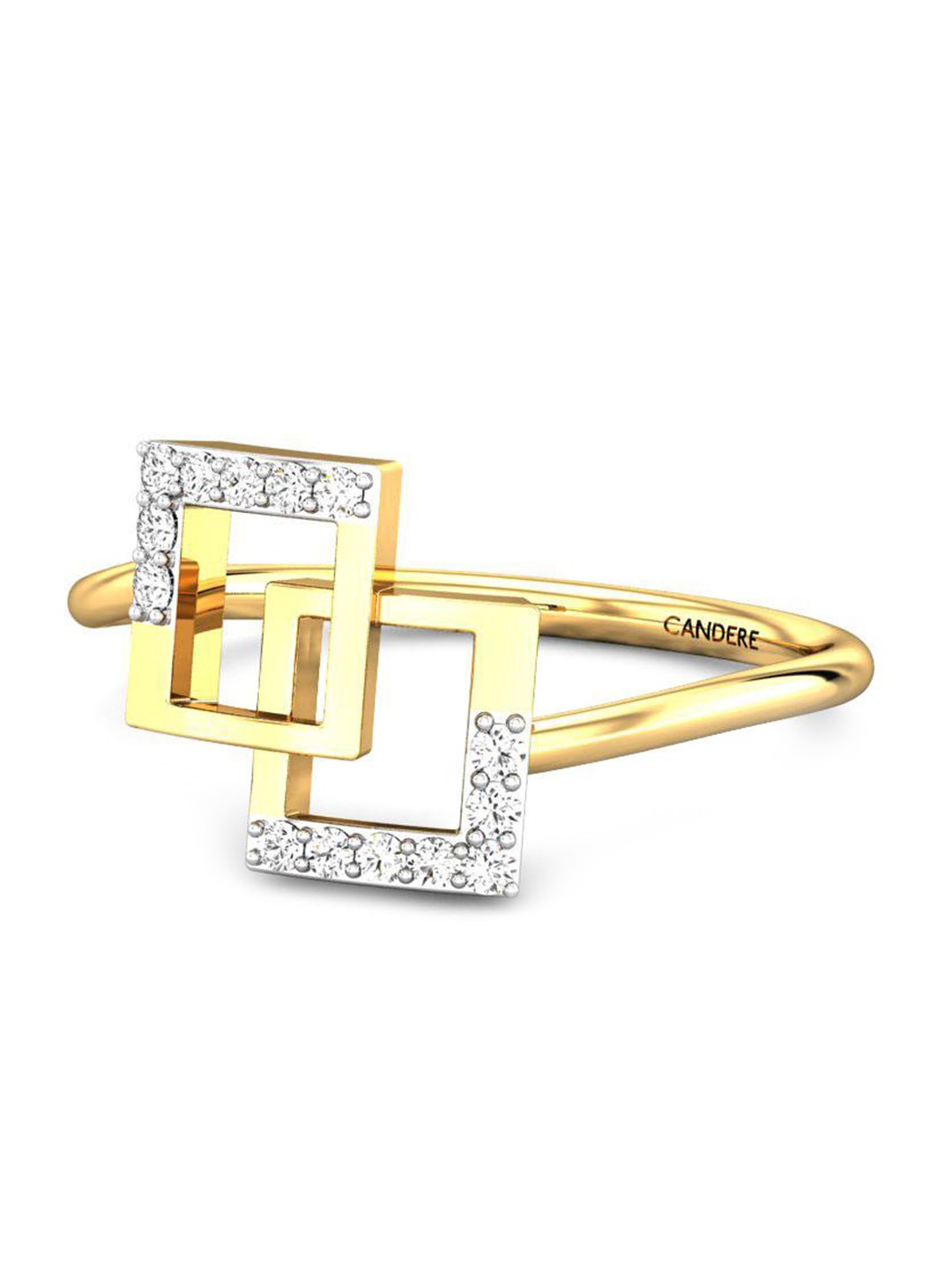 CANDERE A KALYAN JEWELLERS COMPANY Cubic Zirconia Studded 18KT Gold Finger Ring-1.72 g
CANDERE A KALYAN JEWELLERS COMPANY Cubic Zirconia Studded 18KT Gold Finger Ring-1.72 g