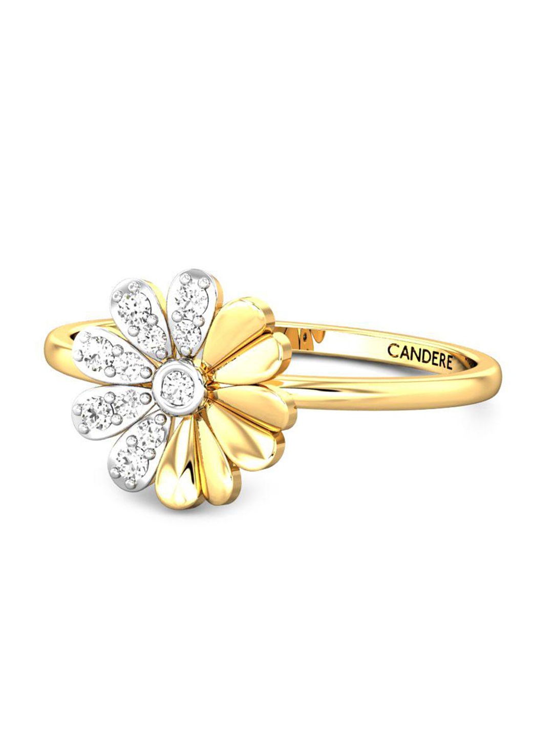 CANDERE A KALYAN JEWELLERS COMPANY Cubic Zirconia Studded 22KT Gold Finger Ring-1.79gm
CANDERE A KALYAN JEWELLERS COMPANY Cubic Zirconia Studded 22KT Gold Finger Ring-1.79gm