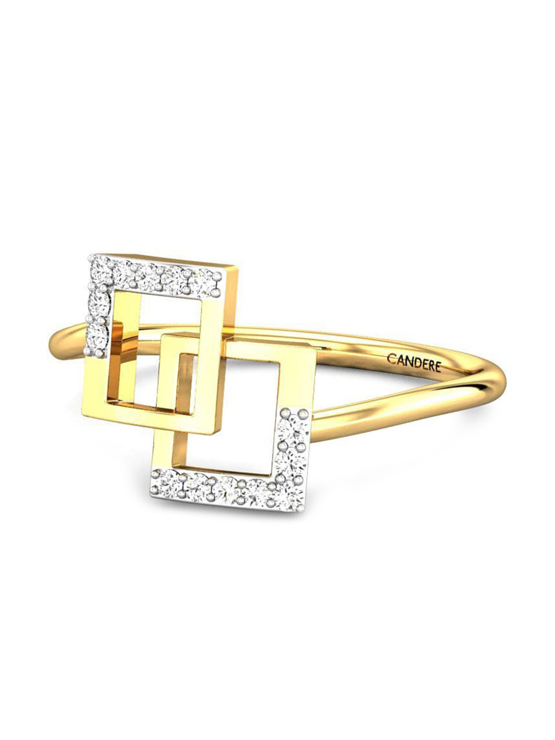 CANDERE A KALYAN JEWELLERS COMPANY Cubic Zirconia Studded 18KT Gold Finger Ring-1.84 g
CANDERE A KALYAN JEWELLERS COMPANY Cubic Zirconia Studded 18KT Gold Finger Ring-1.84 g