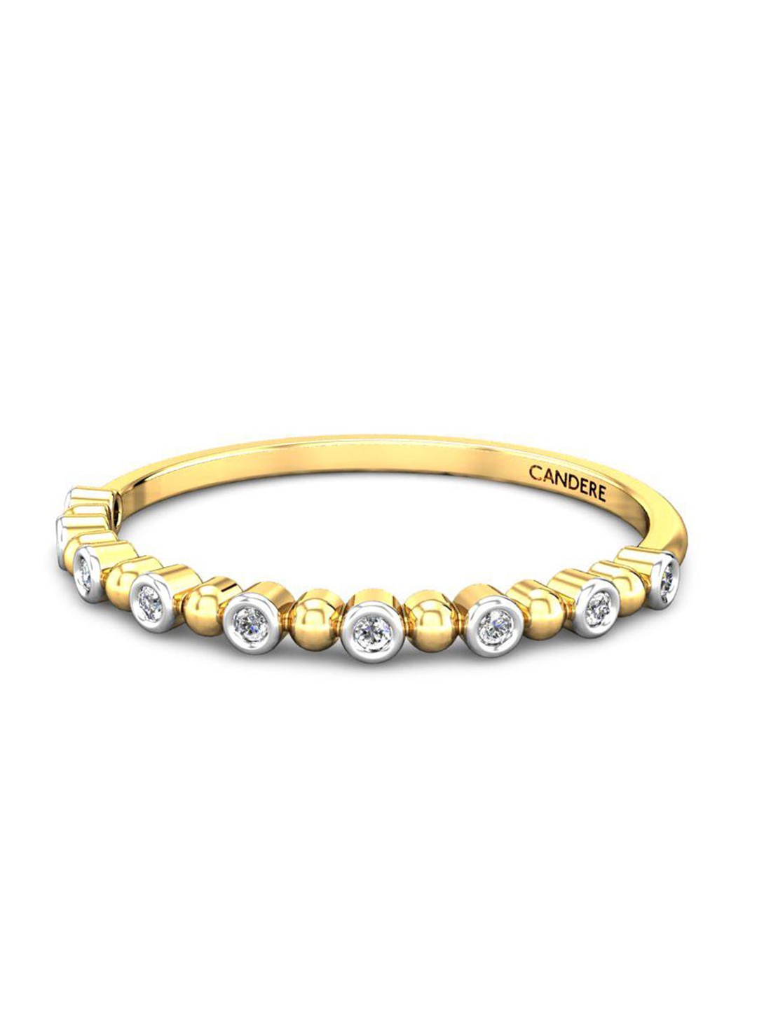 CANDERE A KALYAN JEWELLERS COMPANY Cubic Zirconia Studded 14KT Gold Finger Ring-0.94gm
CANDERE A KALYAN JEWELLERS COMPANY Cubic Zirconia Studded 14KT Gold Finger Ring-0.94gm