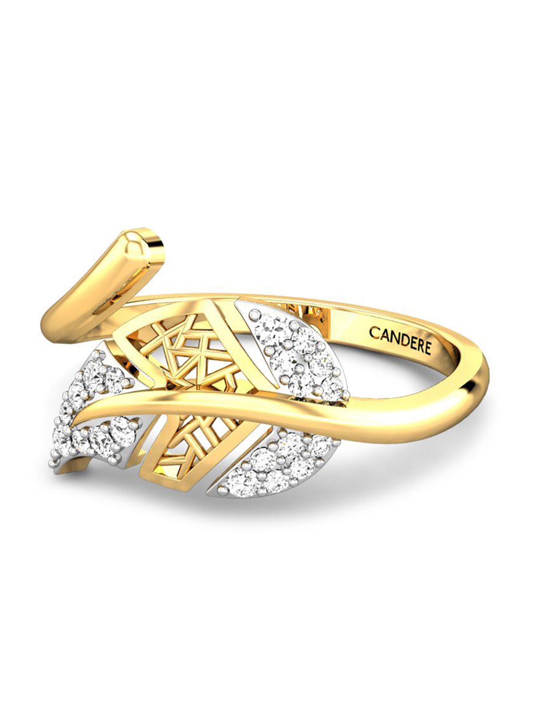 CANDERE A KALYAN JEWELLERS COMPANY Cubic Zirconia Studded 22KT Gold Finger Ring-2.94gm
CANDERE A KALYAN JEWELLERS COMPANY Cubic Zirconia Studded 22KT Gold Finger Ring-2.94gm