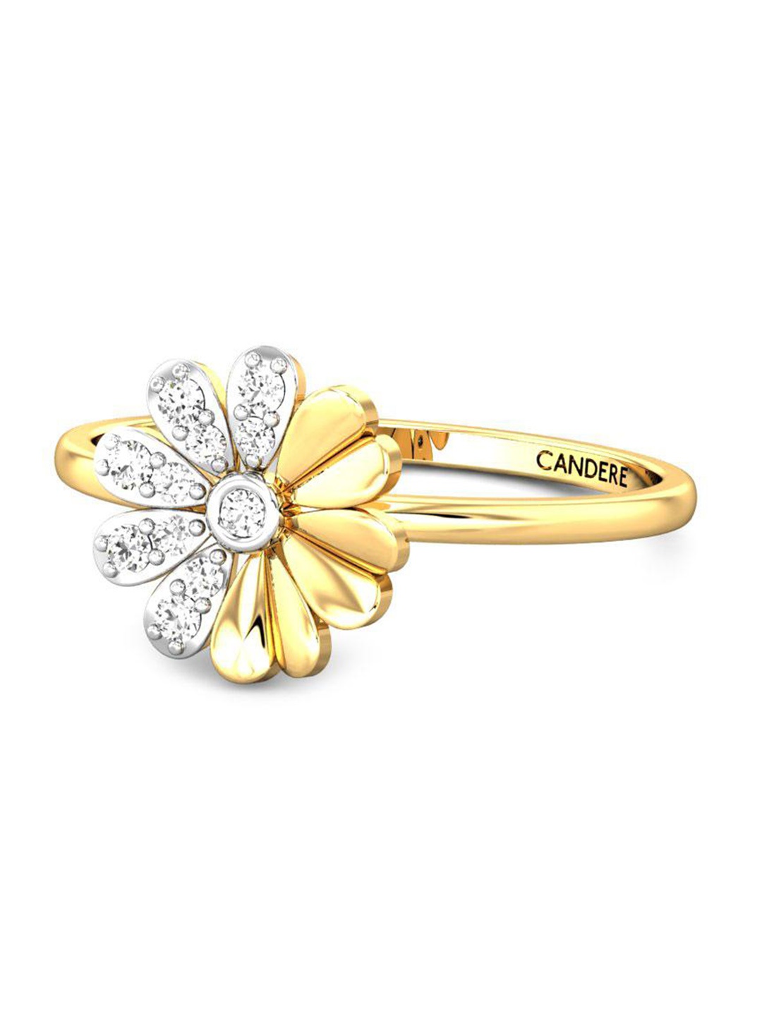 CANDERE A KALYAN JEWELLERS COMPANY Cubic Zirconia Studded 14KT Gold Finger Ring-1.44gm
CANDERE A KALYAN JEWELLERS COMPANY Cubic Zirconia Studded 14KT Gold Finger Ring-1.44gm