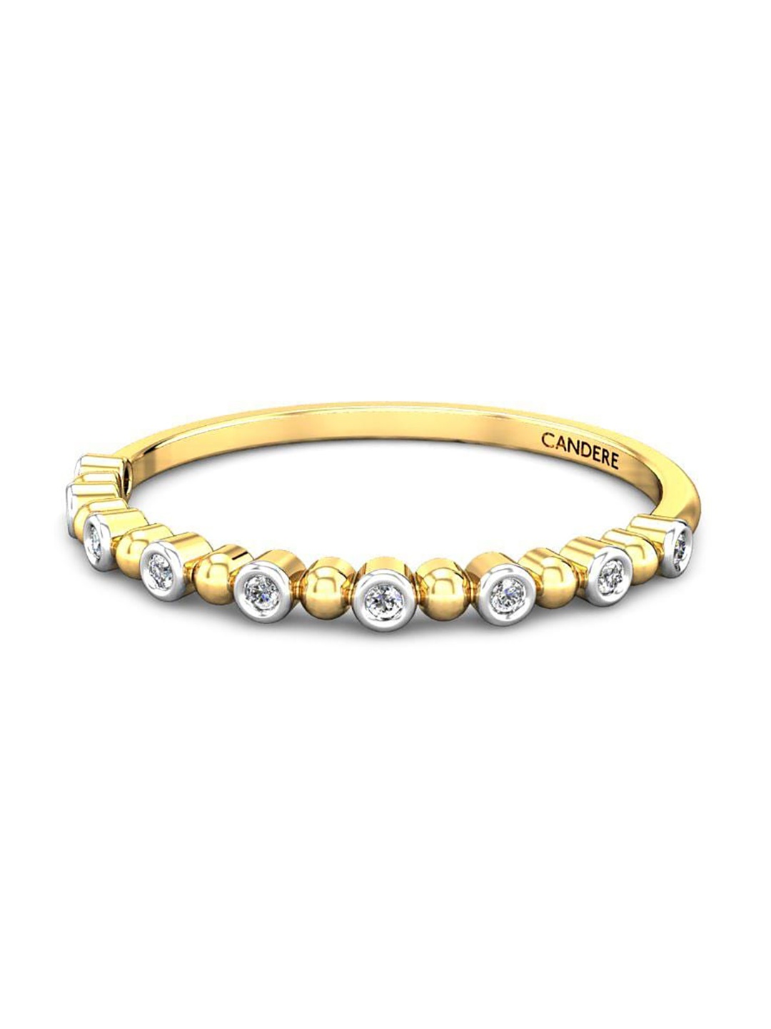 CANDERE A KALYAN JEWELLERS COMPANY Cubic Zirconia Studded 18KT Gold Finger Ring-1.06gm
CANDERE A KALYAN JEWELLERS COMPANY Cubic Zirconia Studded 18KT Gold Finger Ring-1.06gm