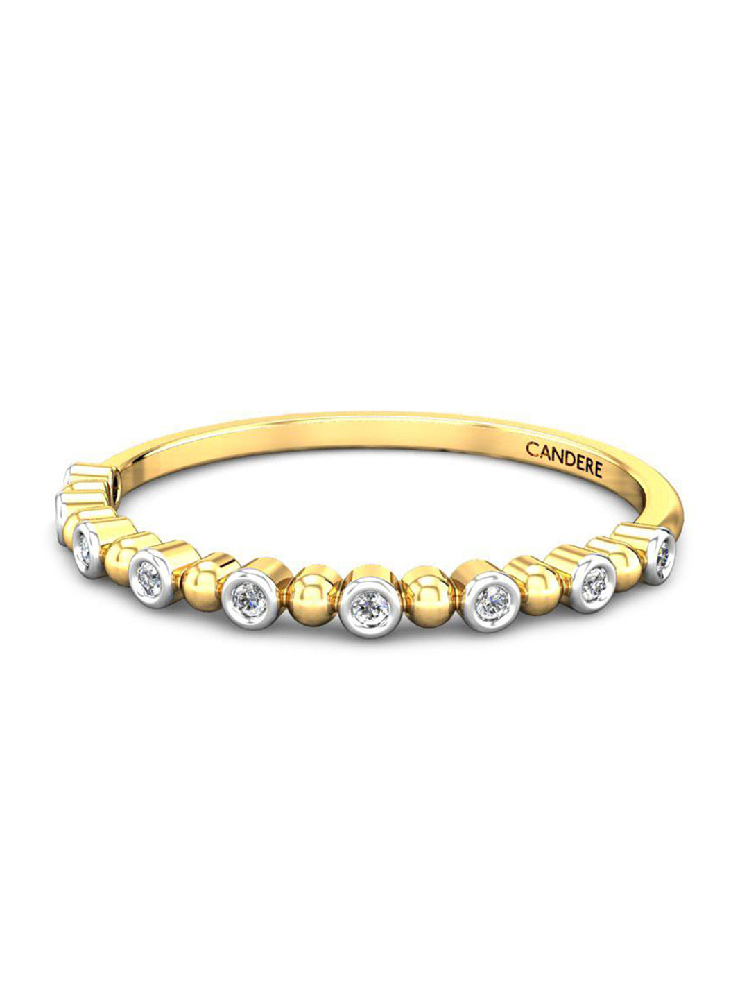 CANDERE A KALYAN JEWELLERS COMPANY Cubic Zirconia Studded 14KT Gold Finger Ring-0.87gm
CANDERE A KALYAN JEWELLERS COMPANY Cubic Zirconia Studded 14KT Gold Finger Ring-0.87gm