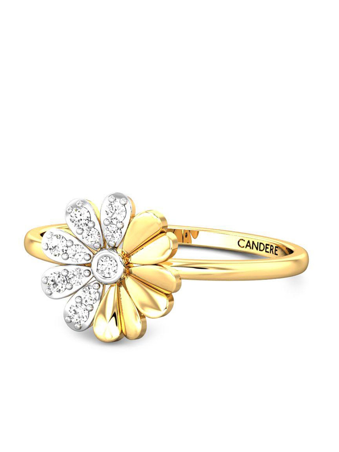 CANDERE A KALYAN JEWELLERS COMPANY Cubic Zirconia Studded 18KT Gold Finger Ring-1.72gm
CANDERE A KALYAN JEWELLERS COMPANY Cubic Zirconia Studded 18KT Gold Finger Ring-1.72gm