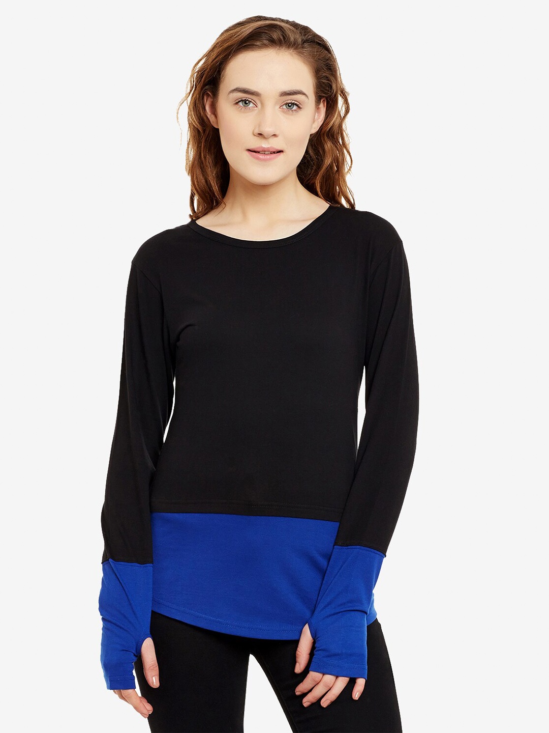 Hypernation Colourblocked Round Neck Long Sleeves Pure Cotton Slim Fit T-shirt, Black
Hypernation Colourblocked Round Neck Long Sleeves Pure Cotton Slim Fit T-shirt, Black