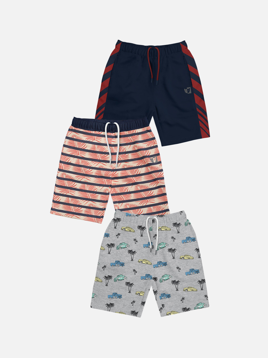 HELLCAT Boys Pack of 3 Printed Mid-Rise Shorts, Blue
HELLCAT Boys Pack of 3 Printed Mid-Rise Shorts, Blue