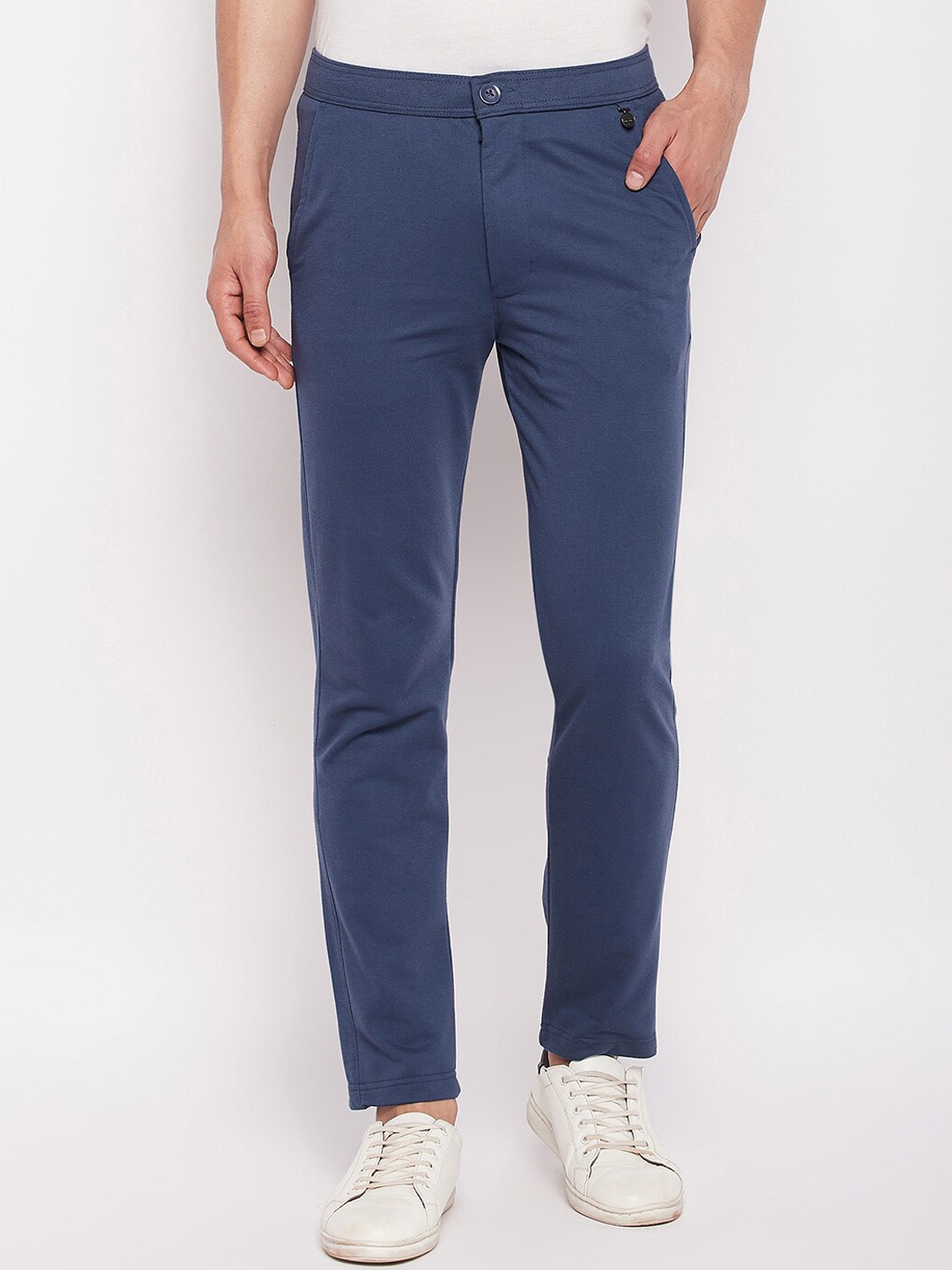 Okane Men Blue Trousers