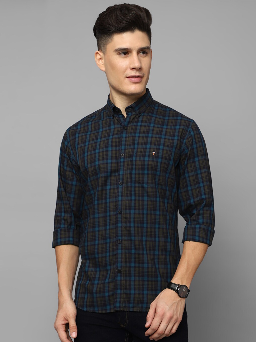 Louis Philippe Sport Tartan Checked Button-Down Collar Pure Cotton Casual Shirt, Blue
Louis Philippe Sport Tartan Checked Button-Down Collar Pure Cotton Casual Shirt, Blue
