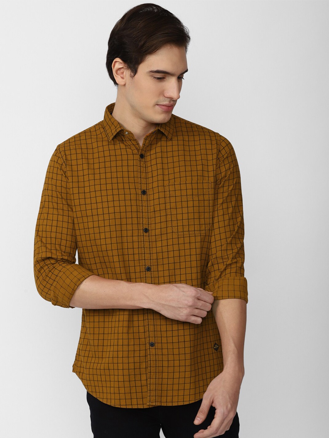VAN HEUSEN DENIM LABS Grid Tattersall Checked Pure Cotton Slim Fit Casual Shirt, Mustard
VAN HEUSEN DENIM LABS Grid Tattersall Checked Pure Cotton Slim Fit Casual Shirt, Mustard