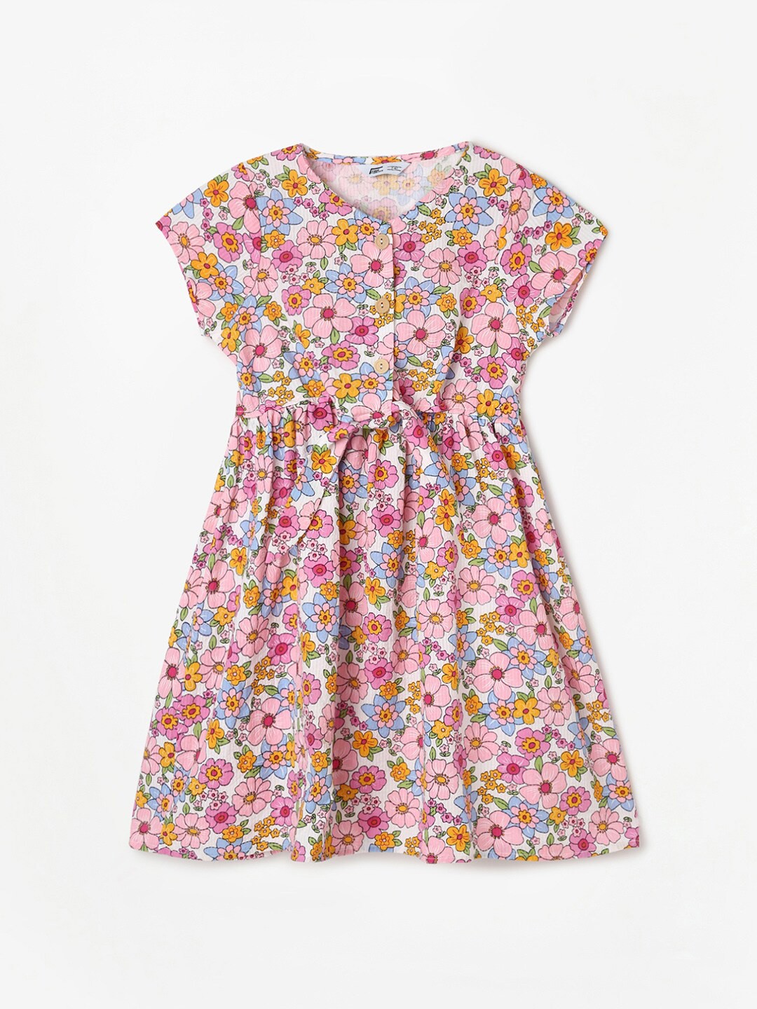 Fame Forever by Lifestyle Girls V-Neck Floral Printed Fit & Flare Pure Cotton Dress, White
Fame Forever by Lifestyle Girls V-Neck Floral Printed Fit & Flare Pure Cotton Dress, White