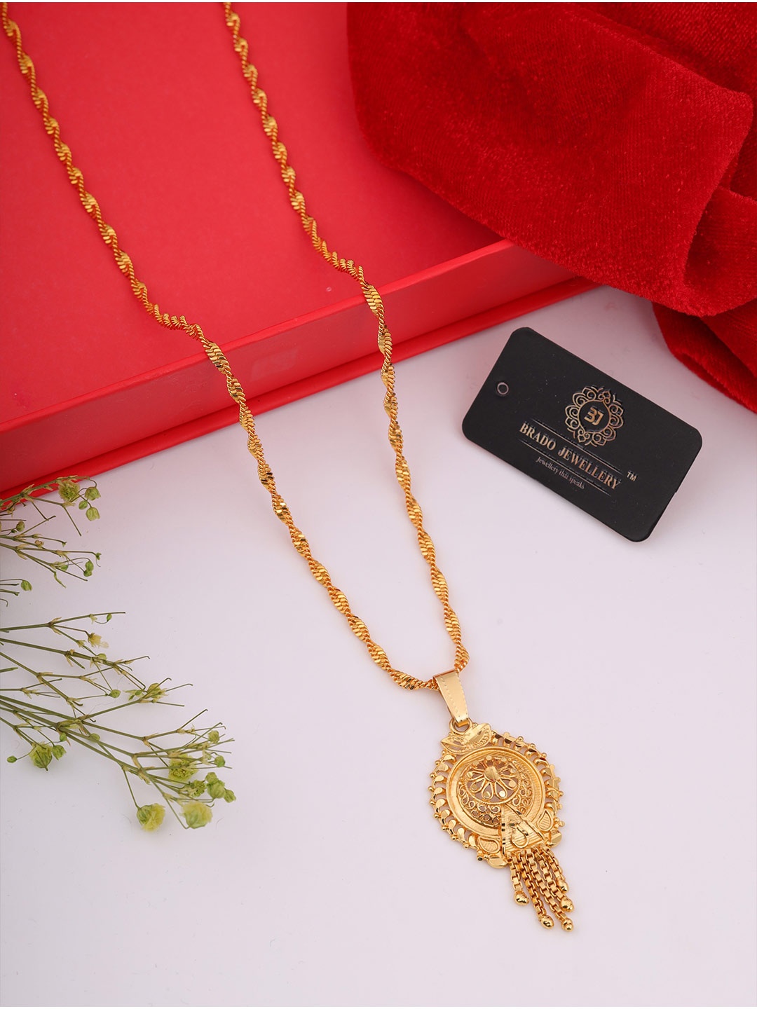 Brado Jewellery Gold-Plated Pendant Chain