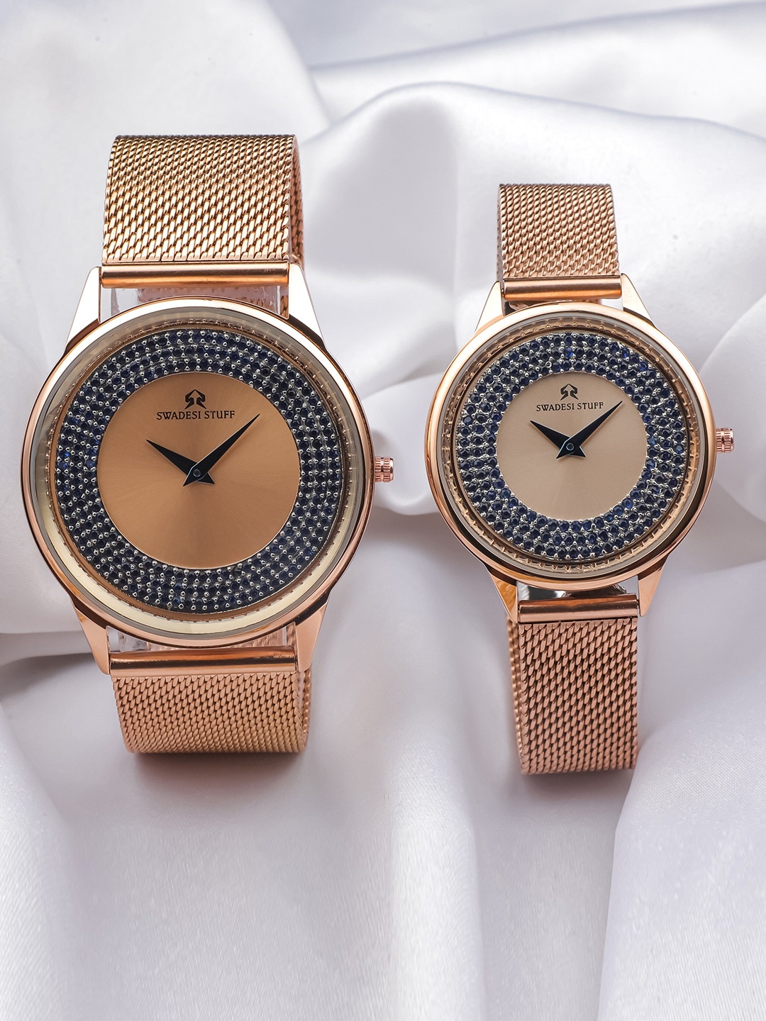 SWADESI STUFF Women Stainless Steel Bracelet Style Straps Watch - SF0513 MESH WOMEN, Rose
SWADESI STUFF Women Stainless Steel Bracelet Style Straps Watch - SF0513 MESH WOMEN, Rose