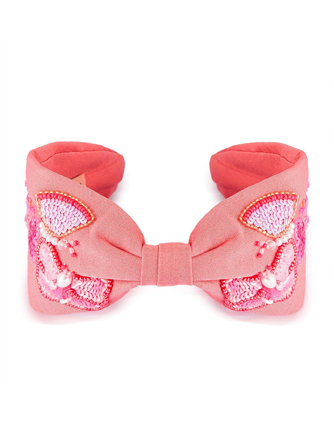 HAIR DRAMA COMPANY Women Knotted Embellished Hairband, Pink