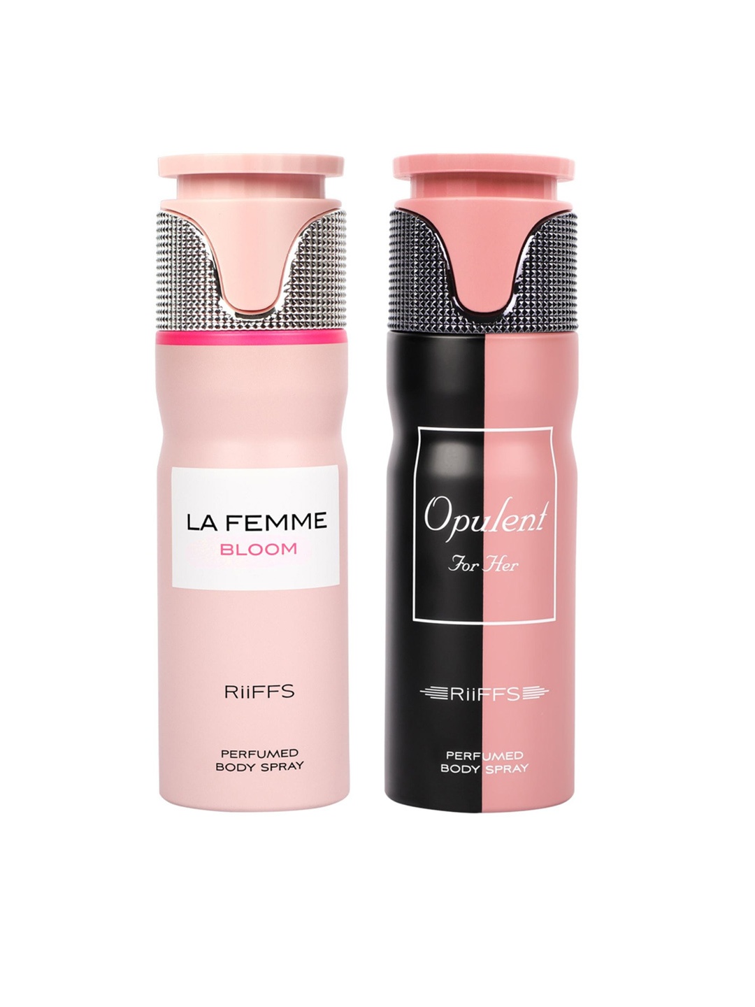 RIIFFS Set of 2 Premium Long Lasting Deodorant 200ml Each-Le Femma Bloom & Opulent For Her, Pink
RIIFFS Set of 2 Premium Long Lasting Deodorant 200ml Each-Le Femma Bloom & Opulent For Her, Pink
