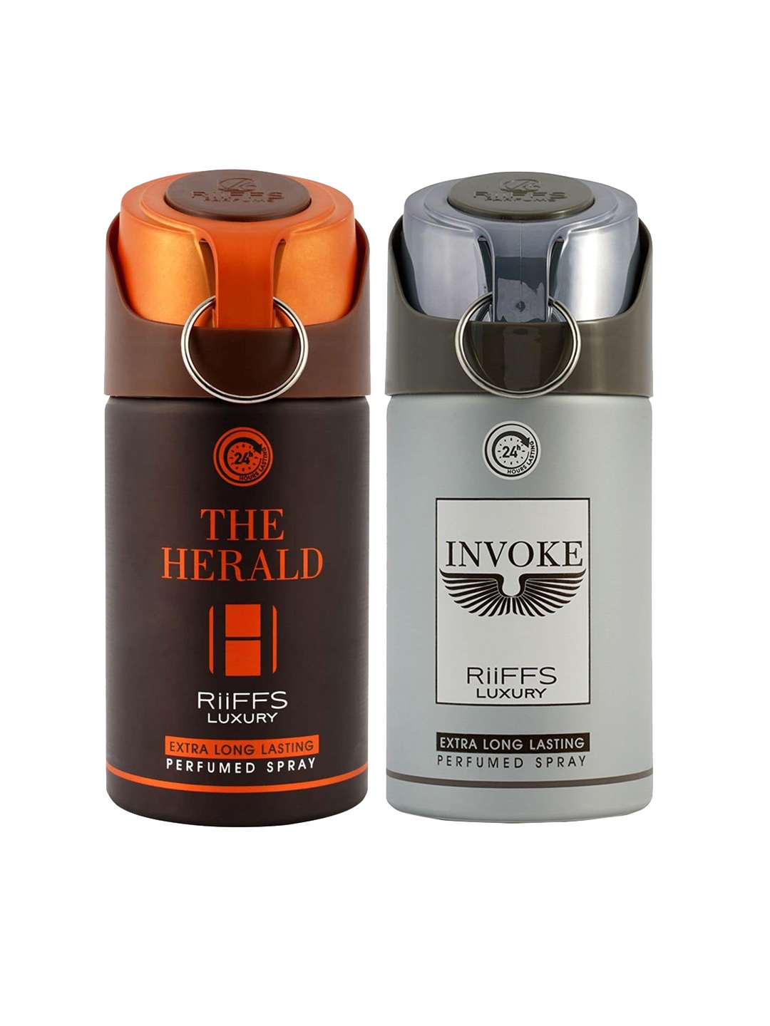 RIIFFS Men Set of 2 Long Lasting Deodorants 250 ml Each - The Herald & Invoke, Coffee brown
RIIFFS Men Set of 2 Long Lasting Deodorants 250 ml Each - The Herald & Invoke, Coffee brown